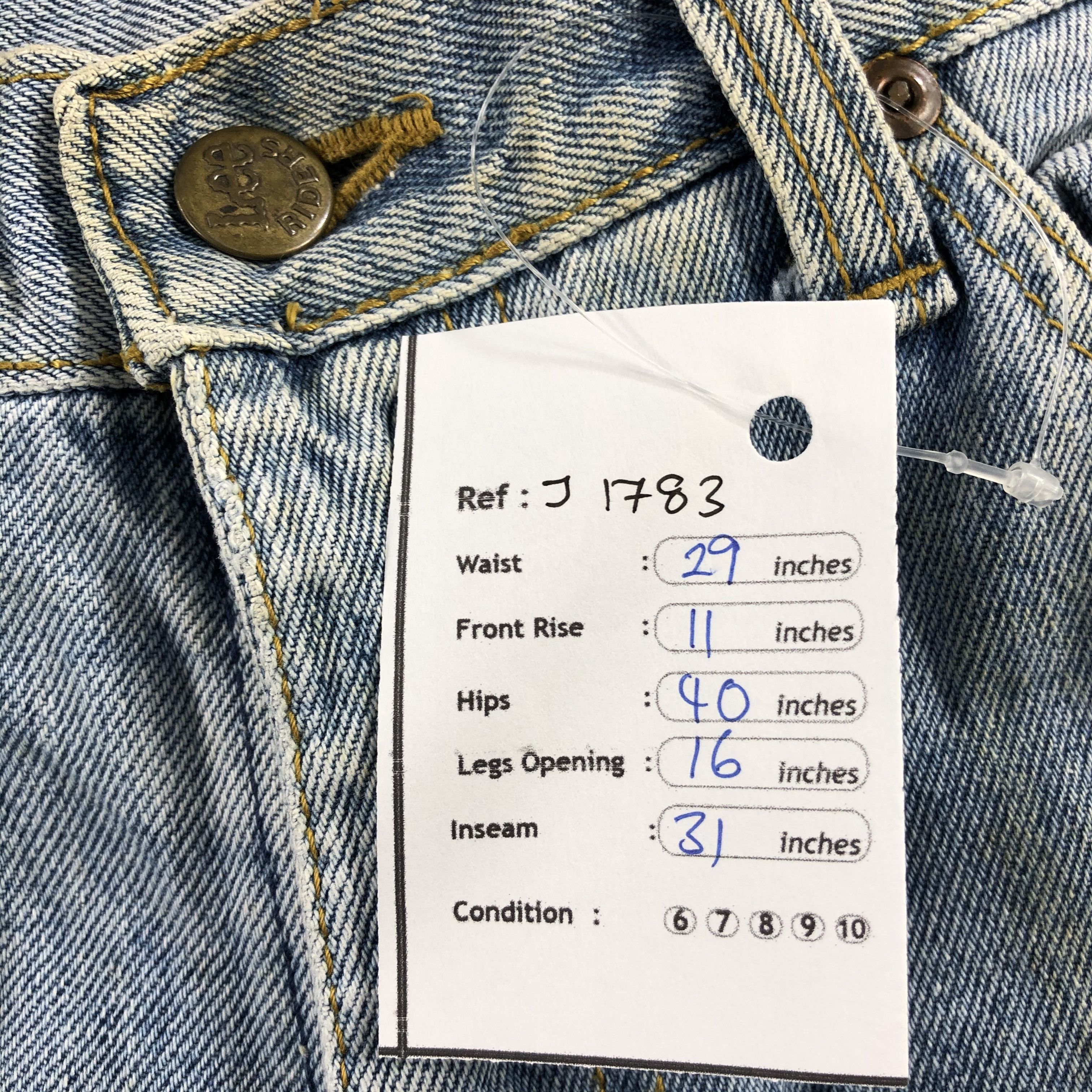 Lee Vintage Light Wash Lee Jeans-J1783 Size US 29 - 9 Thumbnail