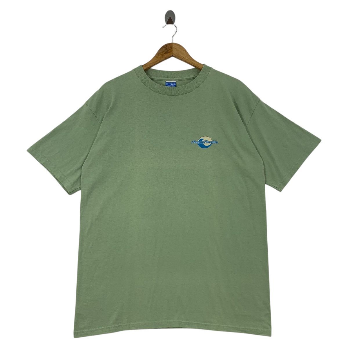 Designer × Ocean Pacific × Vintage Vintage 90s OCEAN PACIFIC Surfing big printed backhit tee Size US L / EU 52-54 / 3 - 2 Thumbnail