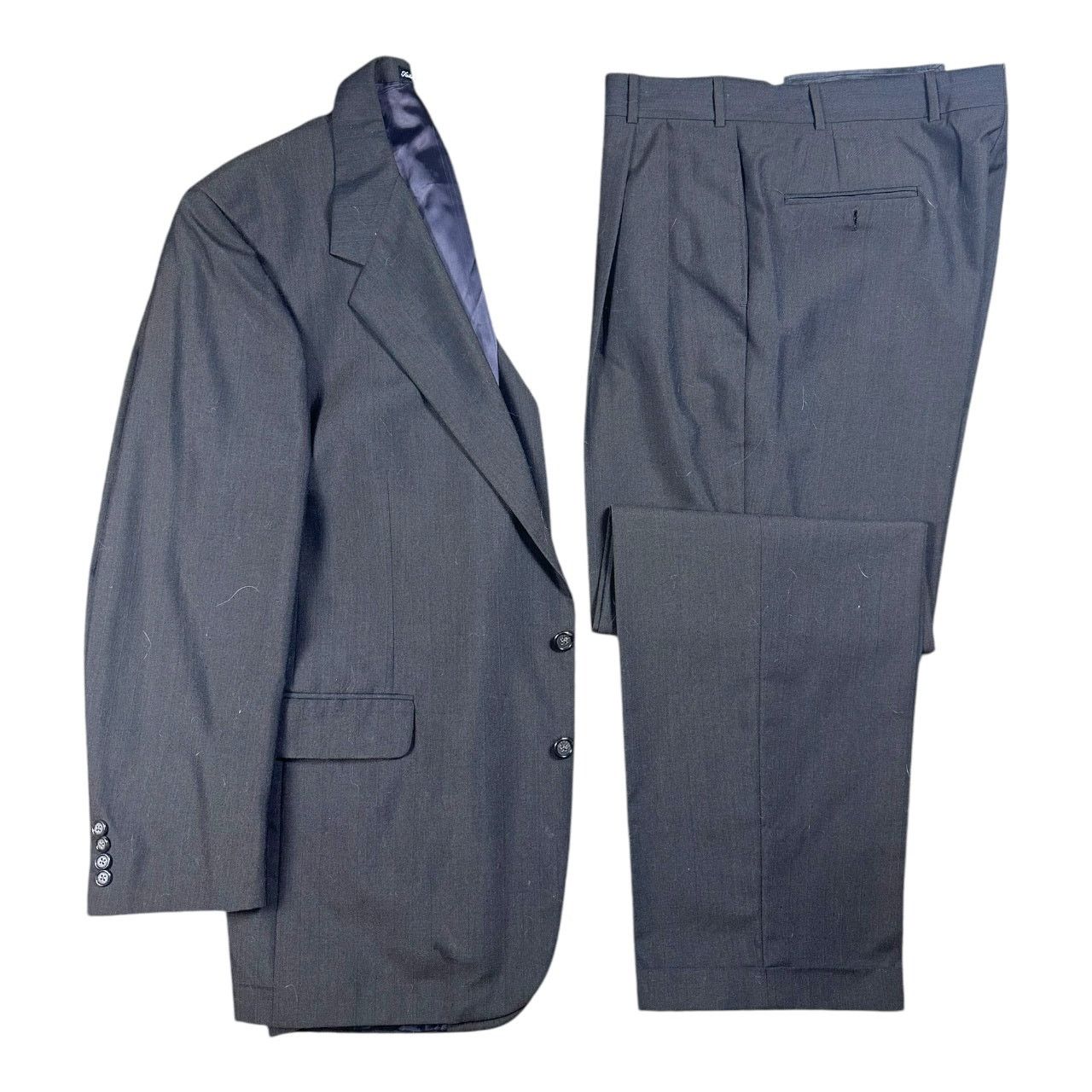Tom James Tom James Gray Pinstripe Suit 43L Executive Collection Wool Size 42L - 1 Thumbnail