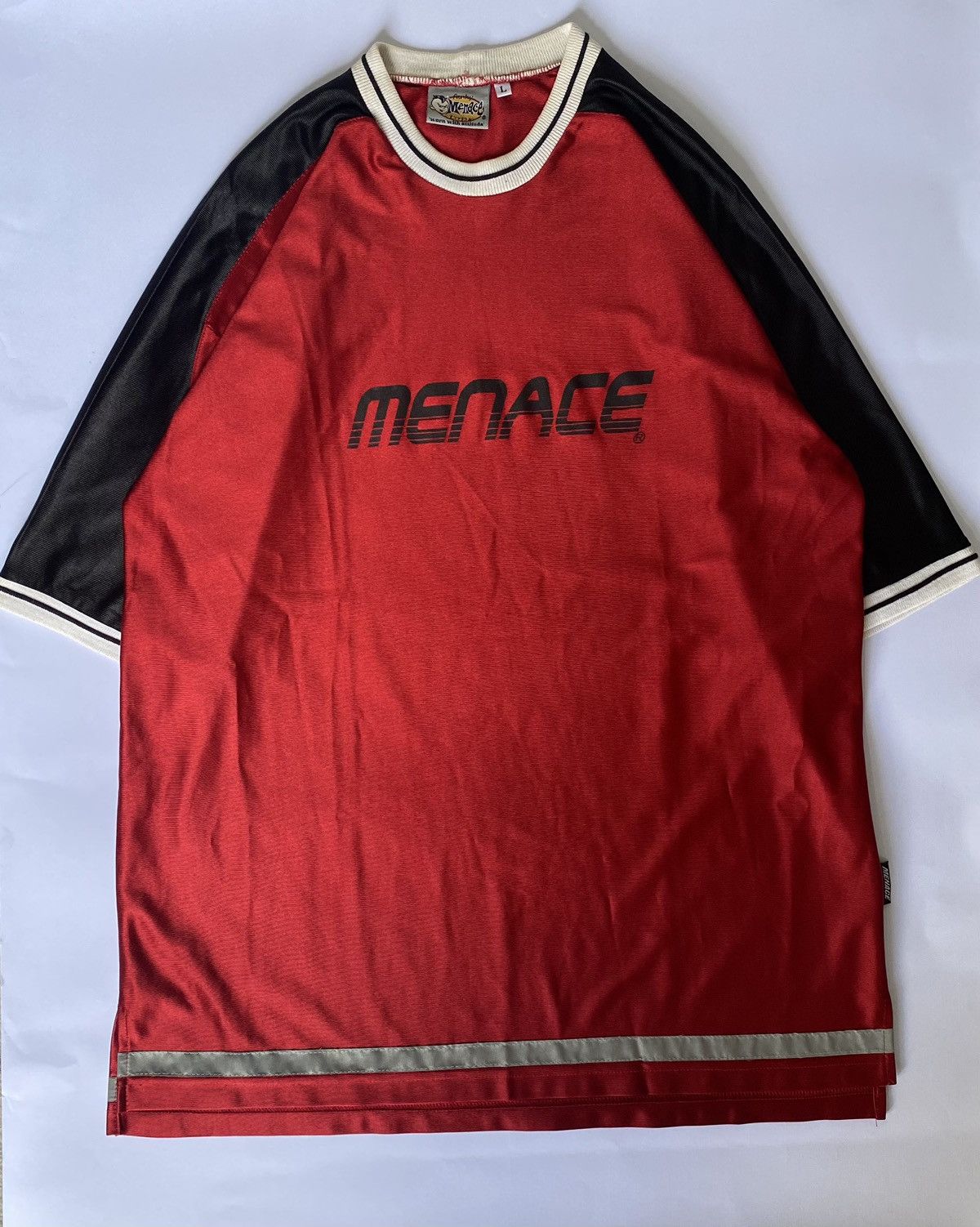 image of Made In USA x Menace Vintage Menace Skatebords Jersey in Red, Men's (Size XL)