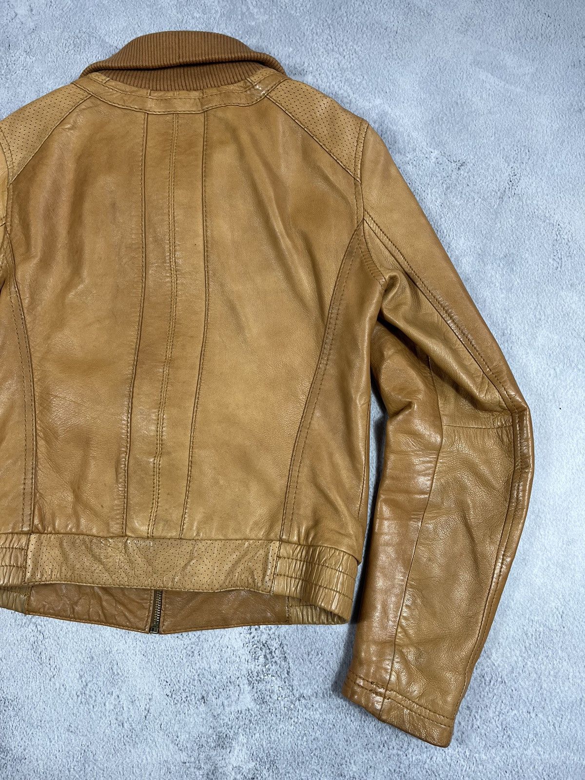 Leather Vintage Y2K Japanese Aviator Leather Jacket Bomber M Size M / US 6-8 / IT 42-44 - 8 Thumbnail