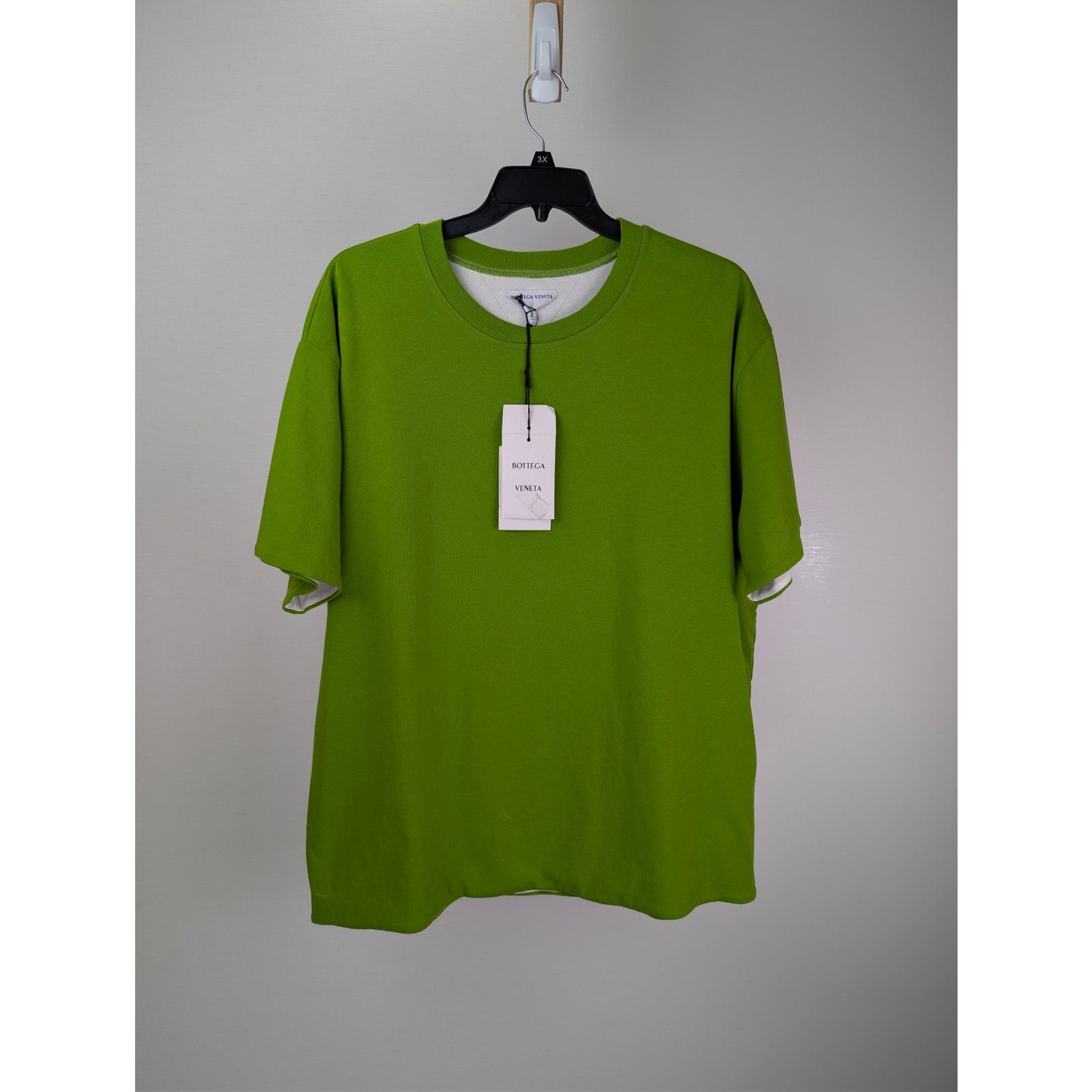 Bottega Veneta o1rshd1 T-Shirt Double Layer Sunrise in Green Size US XXL / EU 58 / 5 - 1 Thumbnail