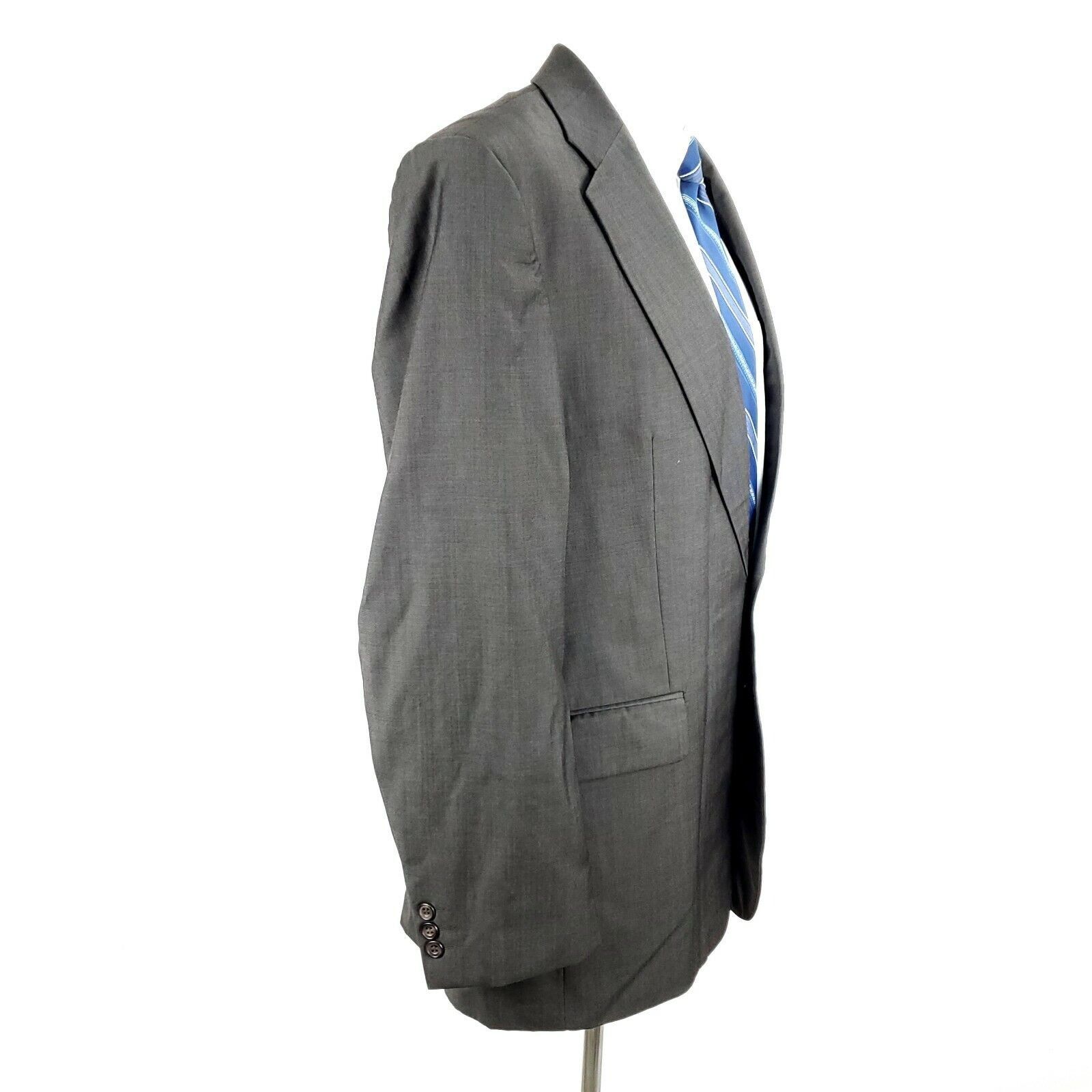 Savile Row Alexandre London Savile Row 40L 2 Button Brown Wool Silk 2 P Size 40L - 7 Thumbnail