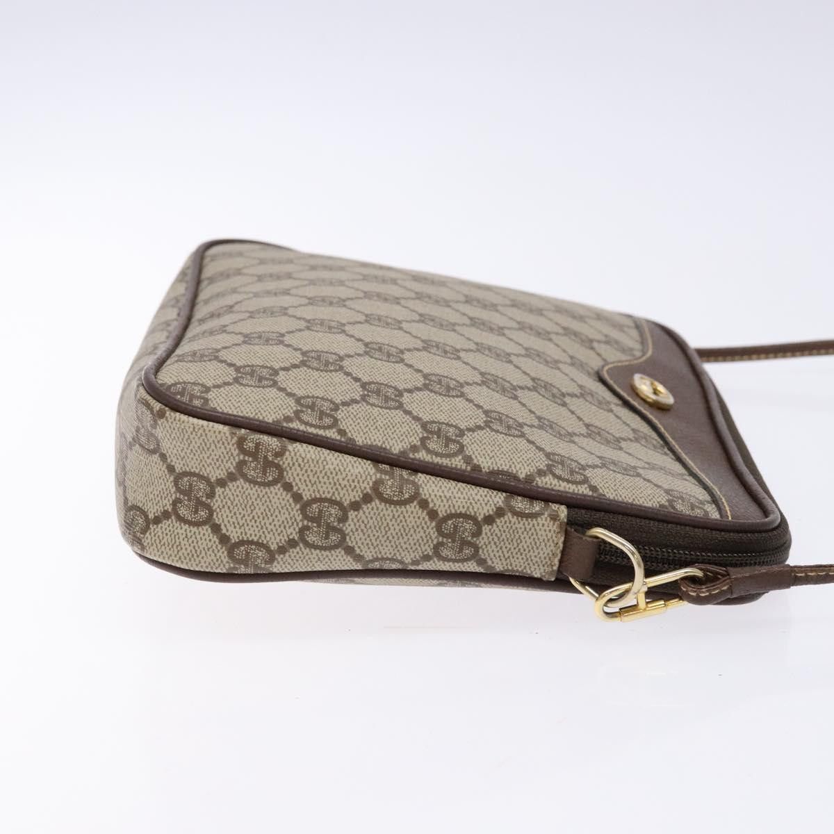 Gucci GUCCI GG Supreme Shoulder Bag Pvc Beige Gold 156 02 068 Size ONE SIZE - 4 Thumbnail