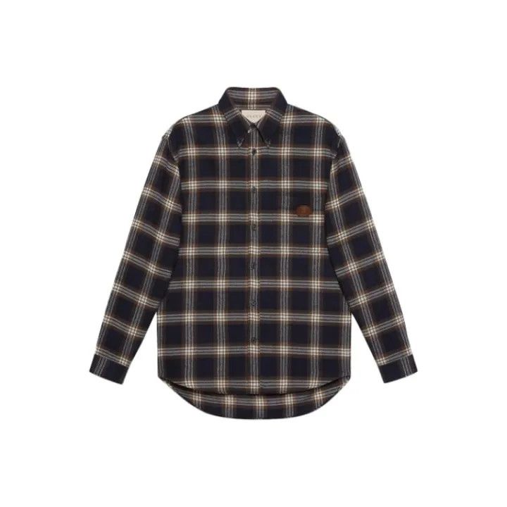 Gucci Gucci SS21 Plaid Button-Up Shirt Size US L / EU 52-54 / 3 - 1 Thumbnail