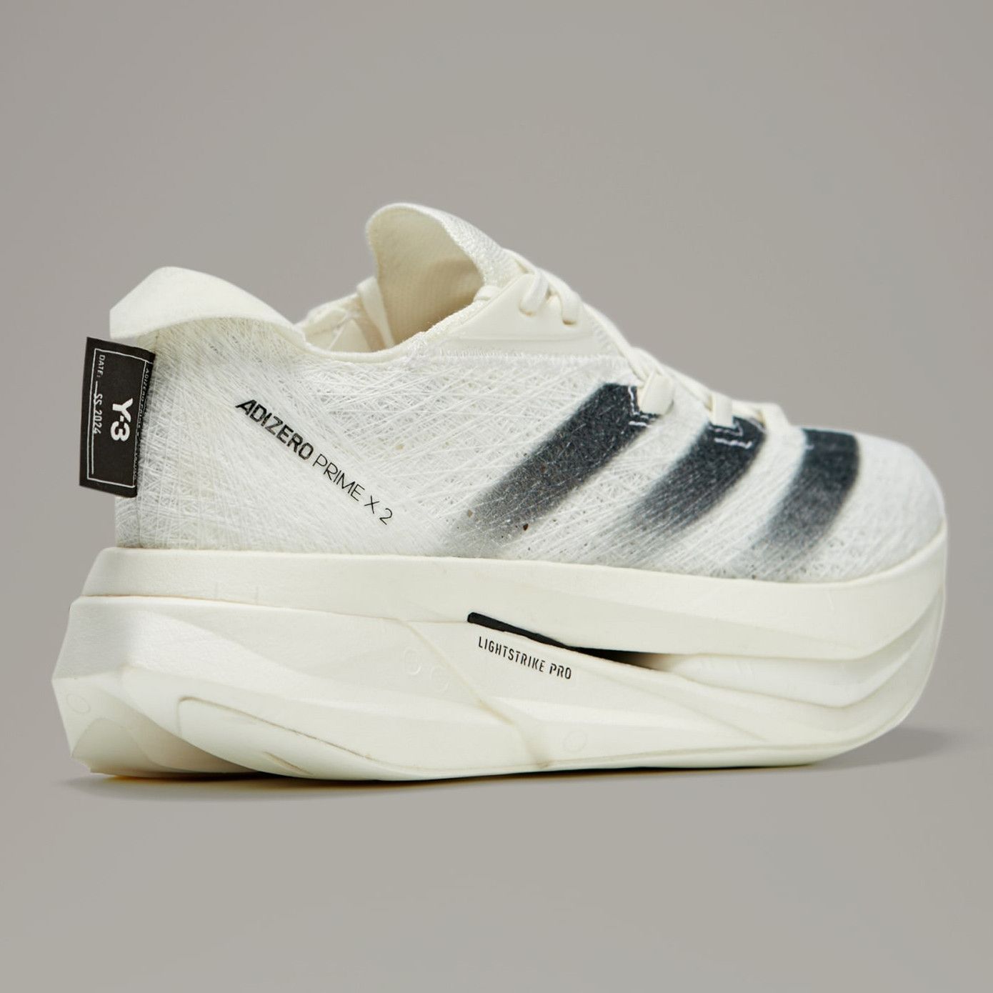 Y-3 12.5 Adidas Y-3 Prime X 2.0 Strung Off White Black Sneakers Size US 12.5 / EU 45-46 - 6 Thumbnail