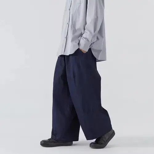 Japanese Brand 20AW Indigo Union Japan Dark Blue Minimal Worker Pants Size US 32 / EU 48 - 4 Thumbnail
