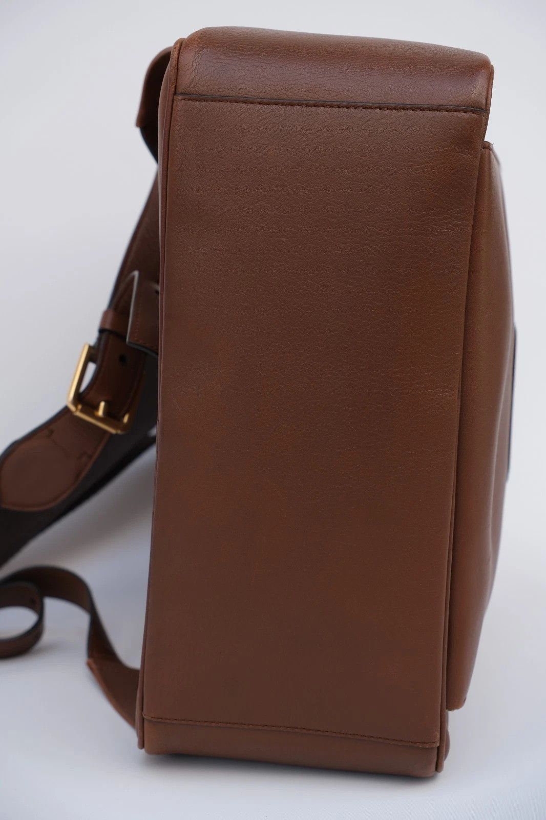 Ralph Lauren Purple Label Soft Luxe Brown Calfskin Leather