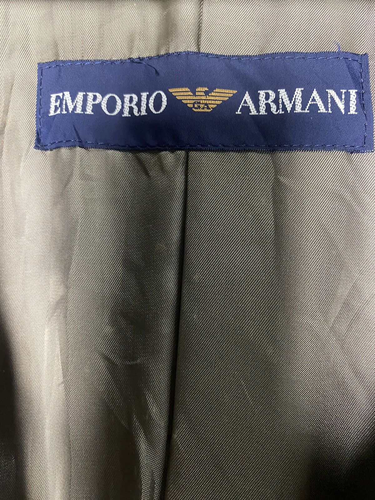 Emporio Armani Vintage Emporio Armani Wool Blazer Size 40R - 6 Thumbnail
