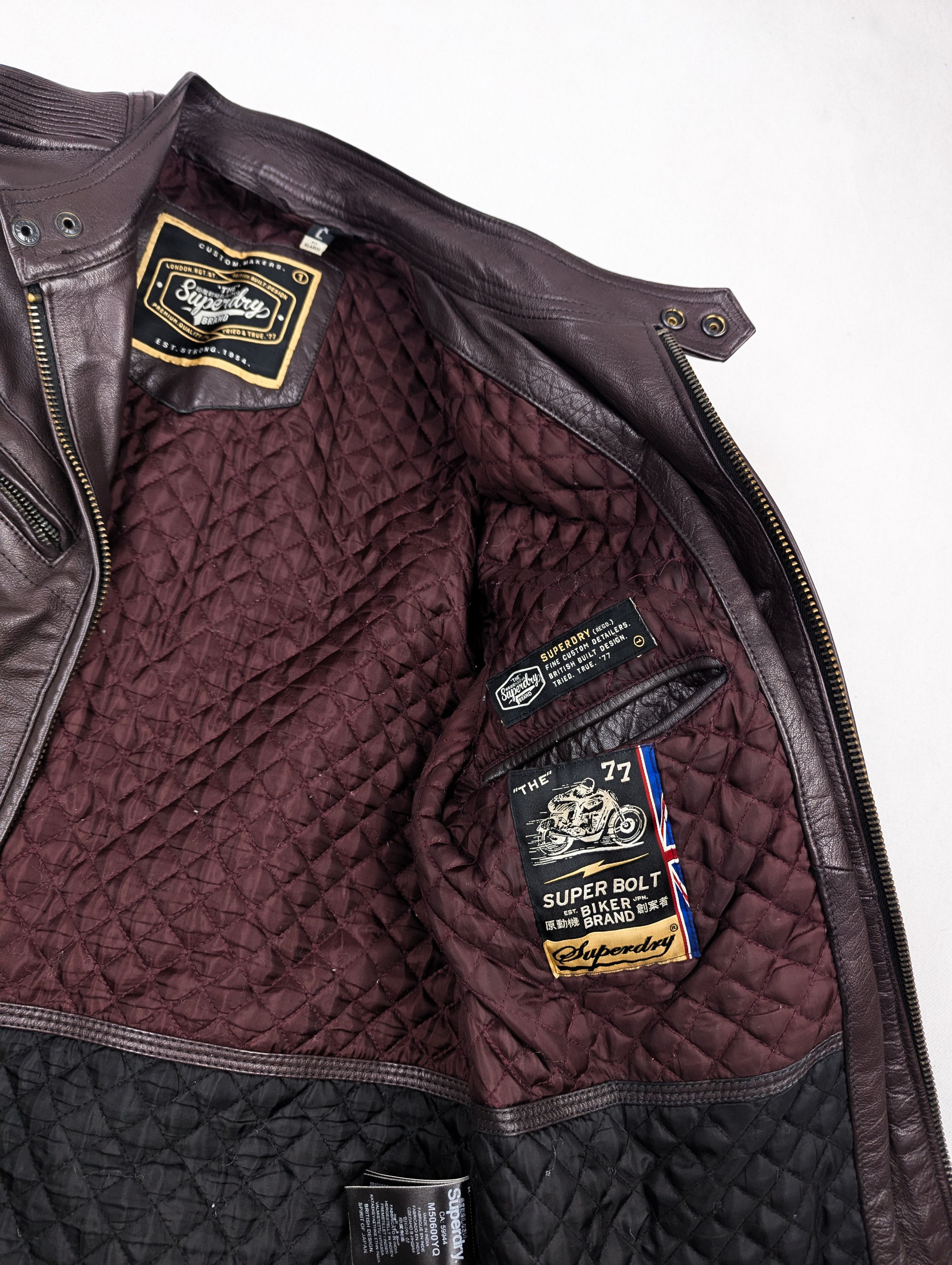 Superdry Superdry leather biker jacket XL Size US XL / EU 56 / 4 - 5 Thumbnail