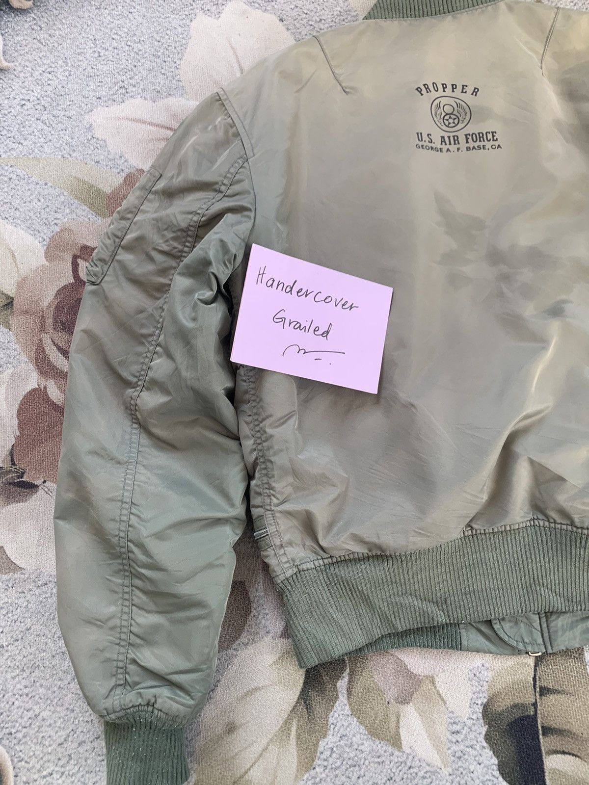 Propper Vtg Propper USAF George A.F.Base TacticalPilot Bomber Jacket Size US L / EU 52-54 / 3 - 11 Thumbnail