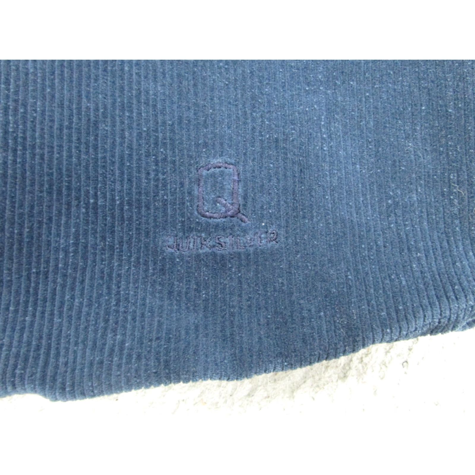 Quiksilver VINTAGE Quiksilver Corduroy Shirt Mens Medium Navy Blue Button-Front 90s Surfer Embroidered Logo Mens Size US M / EU 48-50 / 2 - 4 Thumbnail