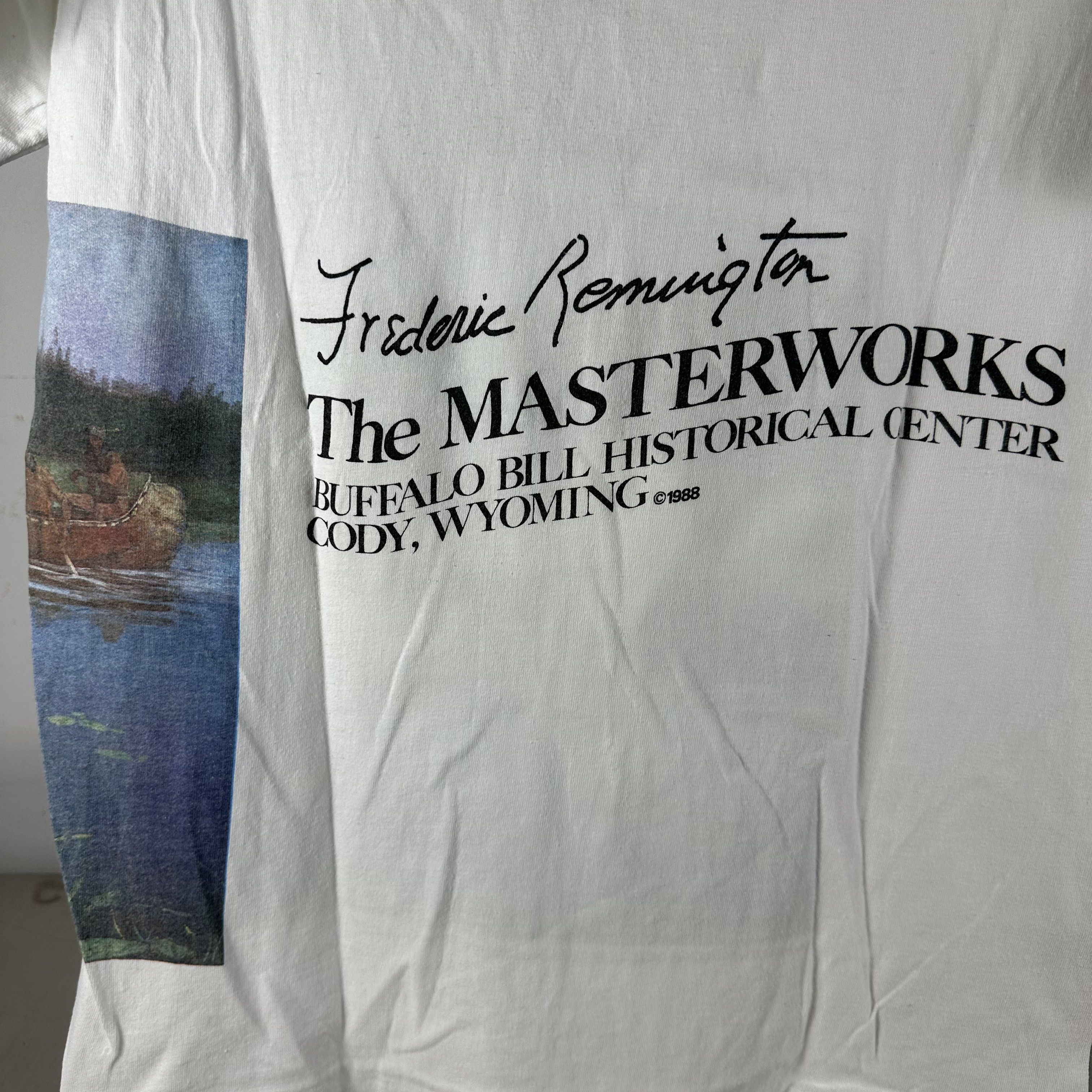 Vintage Vintage 1988 Frederic Remington The Masterworks Art T-shirt Size US M / EU 48-50 / 2 - 4 Thumbnail