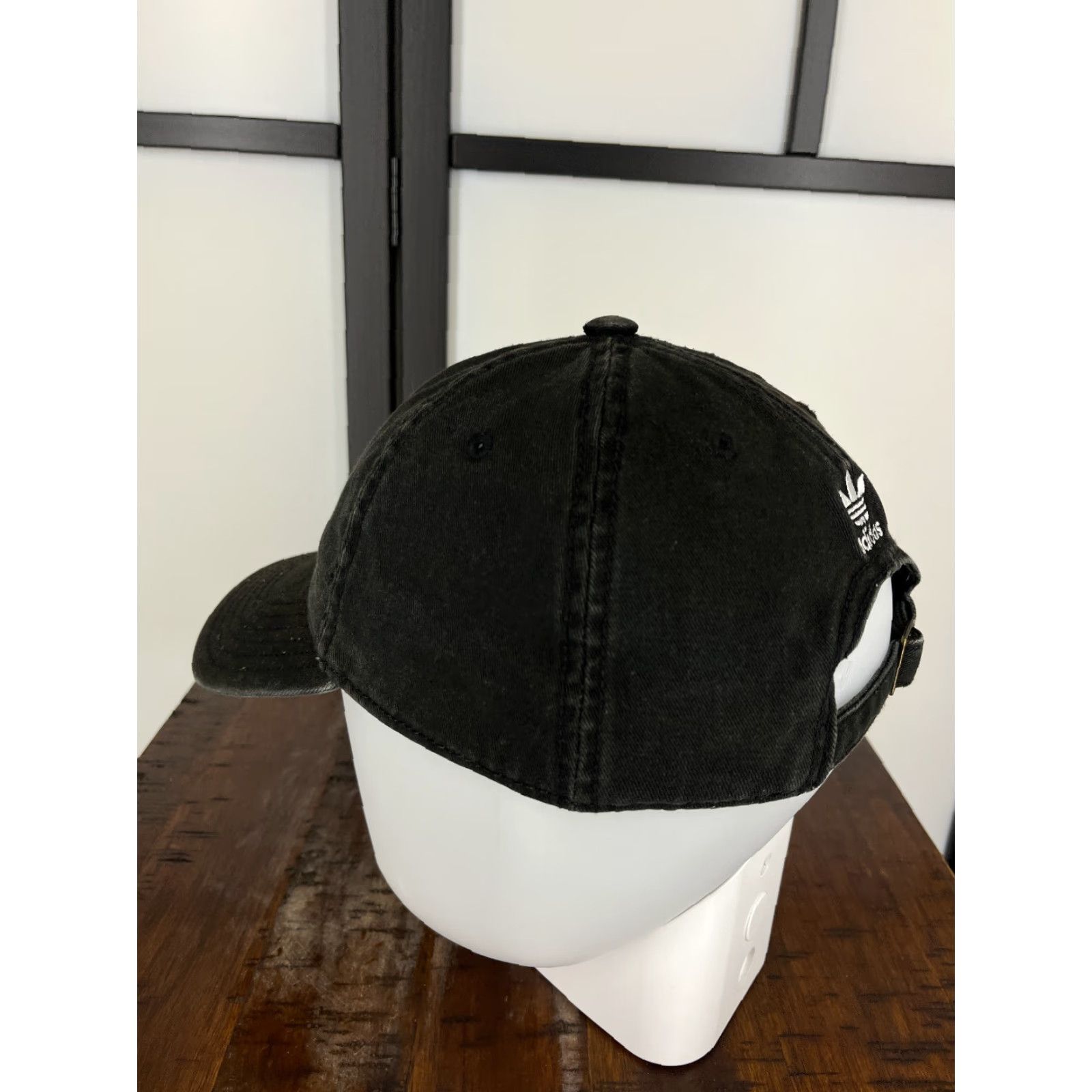 Adidas Adidas Hat Cap Strap Back Mens One Size Dark Gray Embroidered Cotton Golf Golfer Size ONE SIZE - 5 Thumbnail