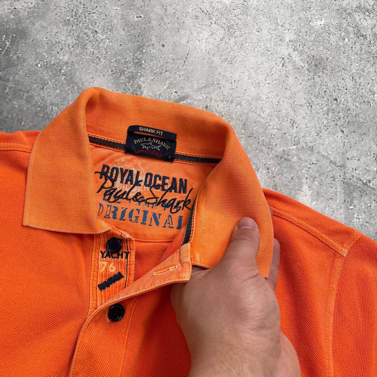 Designer × Paul & Shark Paul & Shark Ocean Team Polo Shirt Garment Dyed Orange M Size US M / EU 48-50 / 2 - 7 Thumbnail