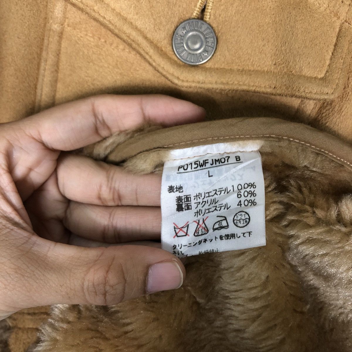 Japanese Brand 🔥Vintage Suede Jacket Mink Fur Lining Pink House Japan Size US L / EU 52-54 / 3 - 14 Thumbnail