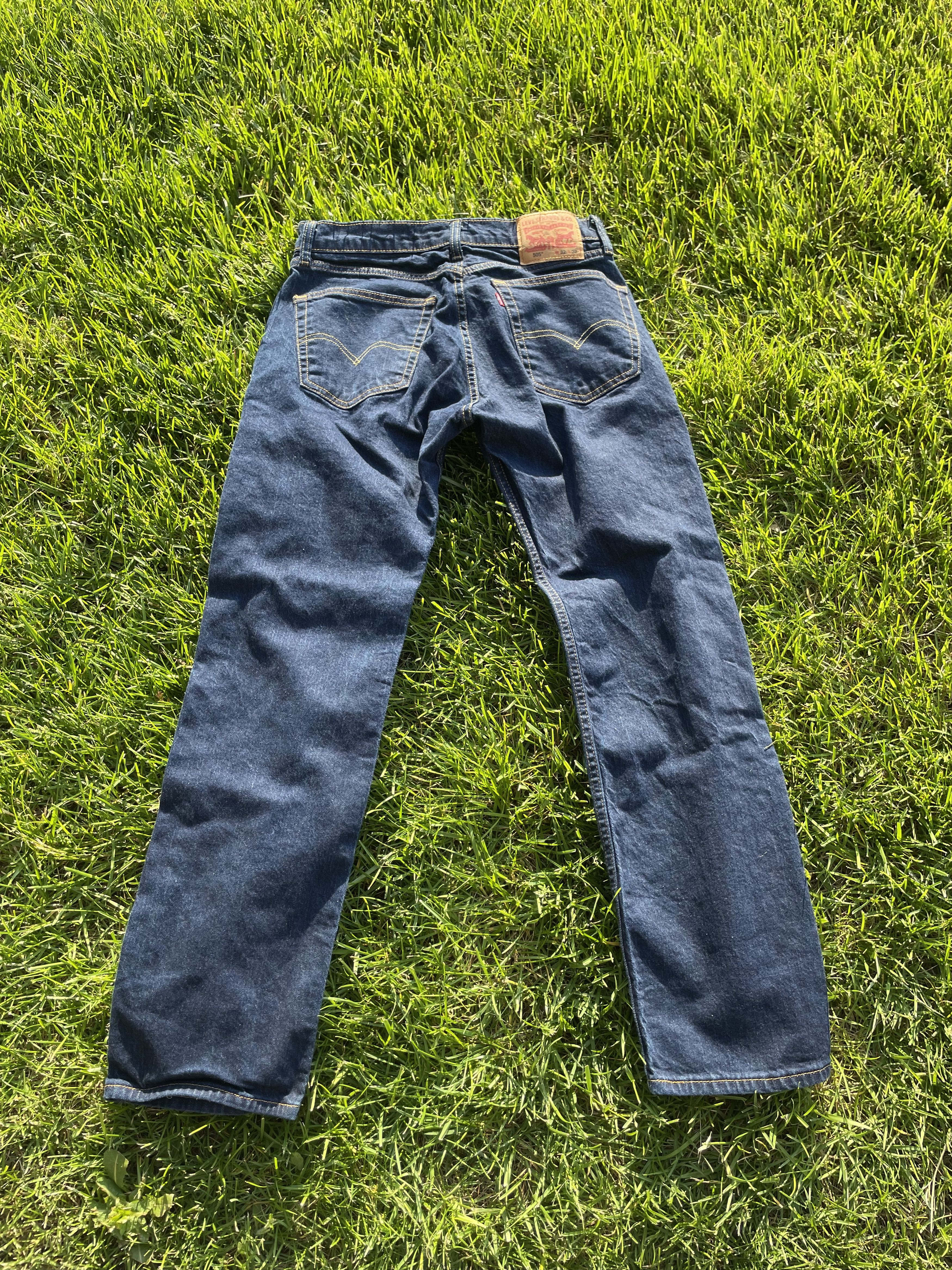 Levi's Levi's 505 Navy Denim Size US 32 / EU 48 - 2 Thumbnail