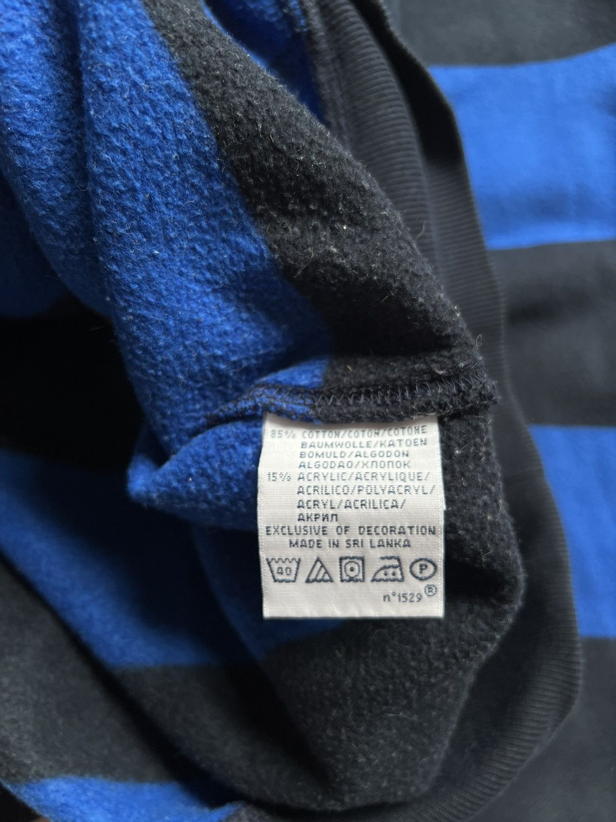 Polo Ralph Lauren VTG Polo Ralph Lauren Striped Rugby Hoodie Size L Size US L / EU 52-54 / 3 - 7 Thumbnail