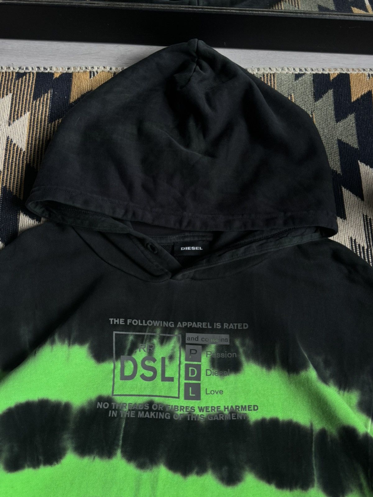 Diesel Diesel Teen Reflective Print Tie-Dye Hoodie Size US S / EU 44-46 / 1 - 6 Thumbnail