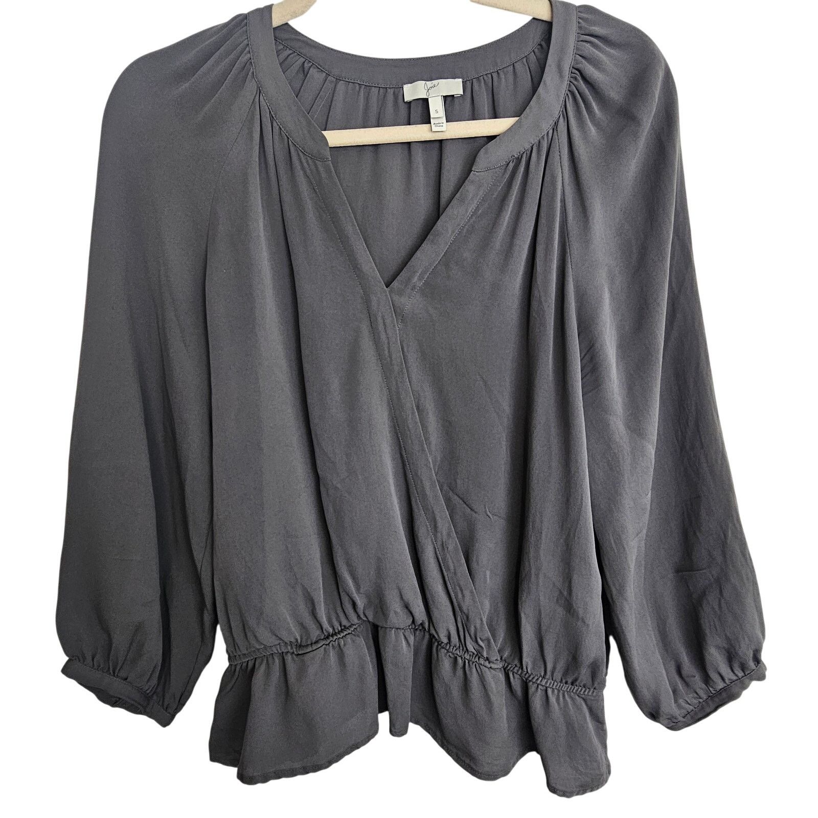 Joie Joie Womens Silk Blouse Size S Quiet Luxury Capsule Wardrobe Size S / US 4 / IT 40 - 1 Thumbnail
