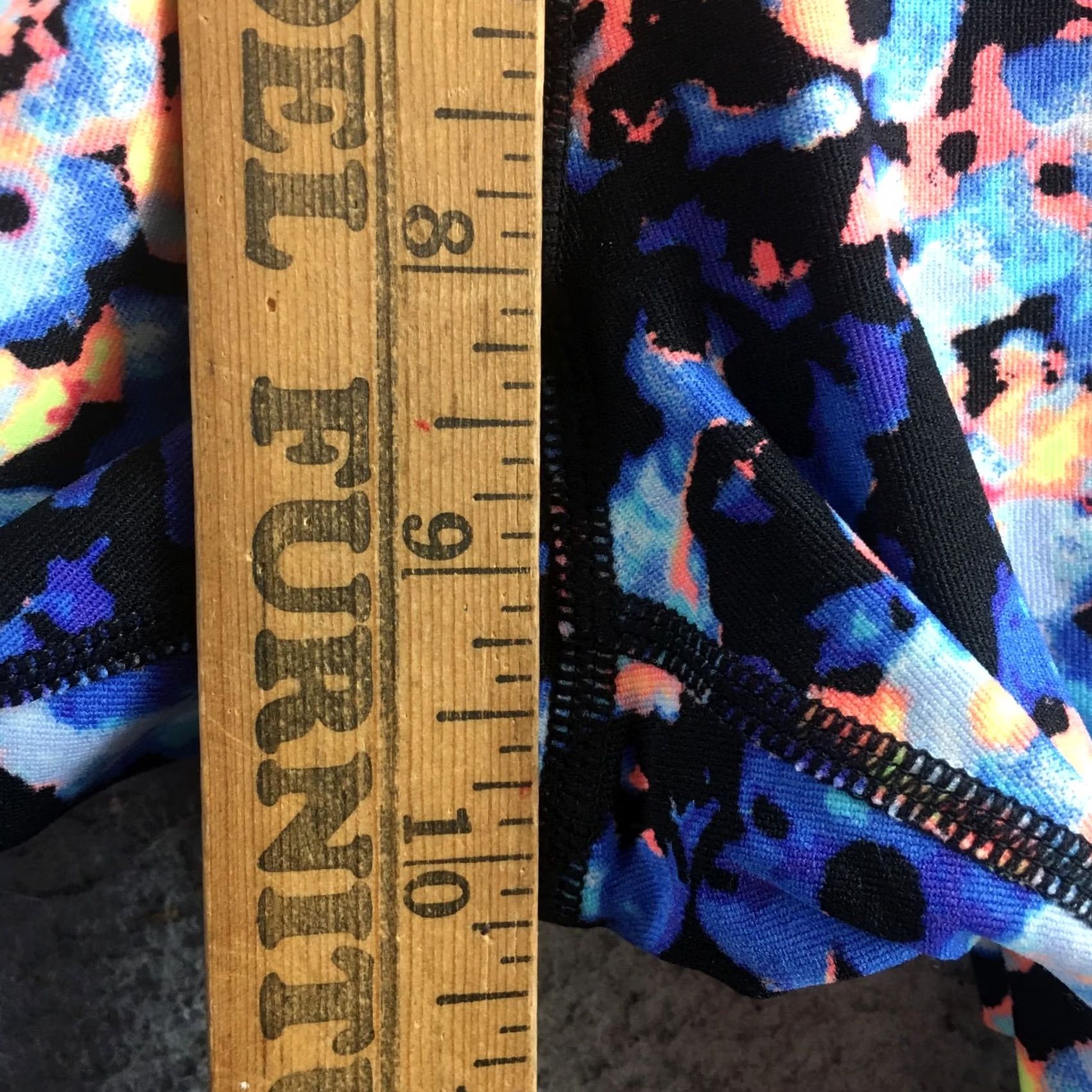 Calvin Klein Calvin Klein Capri Leggings Womens Large Multicolor Pull On Flat Front Mid Rise Yoga Casual Activewear Size 36" / US 14 / IT 50 - 6 Thumbnail