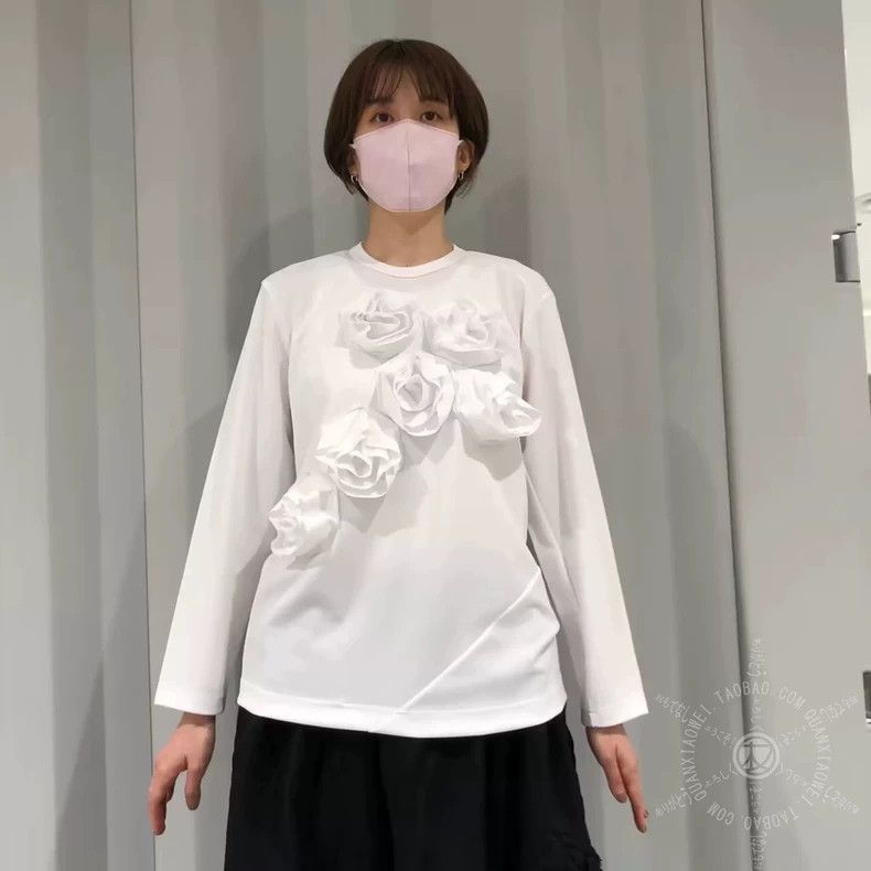 Comme des Garcons CDG COMCOM 23AW 3D Flower Long-Sleeve T - dmc Size US S / EU 44-46 / 1 - 1 Thumbnail
