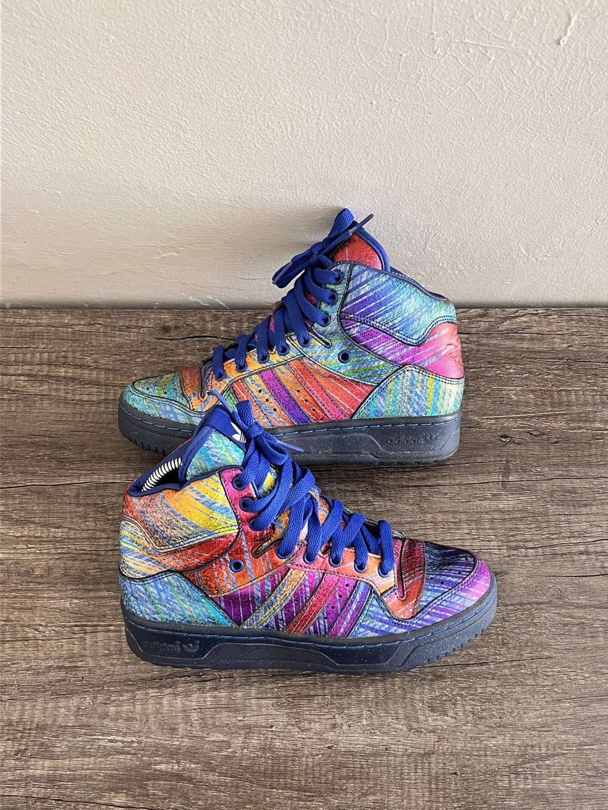 Adidas × Jeremy Scott Foil Sneakers Size US 7 / IT 37 - 6 Thumbnail
