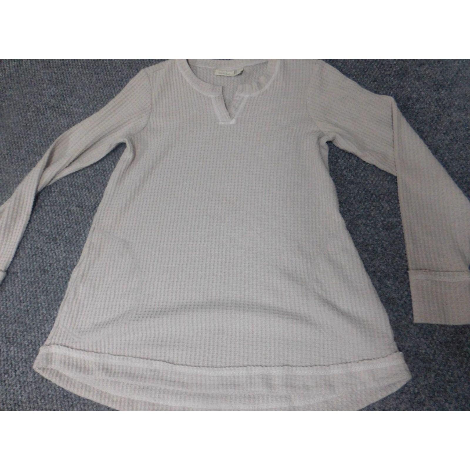 Vintage Logo Lori Goldstein Sweater XS Beige Crew-Neck Zip Pullover Women Regular Long Sleeve Cable-Knit Stretch Size XS / US 0-2 / IT 36-38 - 2 Thumbnail
