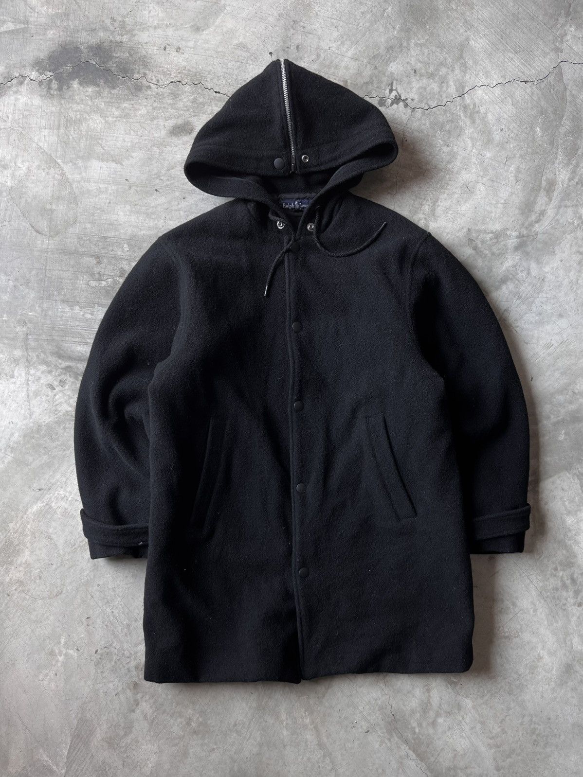 Ralph Lauren tage Ralph Lauren Wool Split Zipper "Snorkel Hood" Jacket Size US XS / EU 42 / 0 - 7 Thumbnail