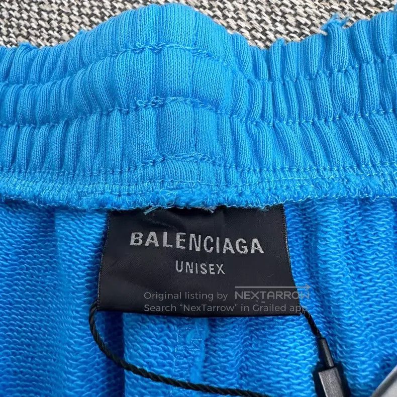 Balenciaga Balenciaga size S Blue Cola Printed Short Pants Size US 27 - 3 Thumbnail