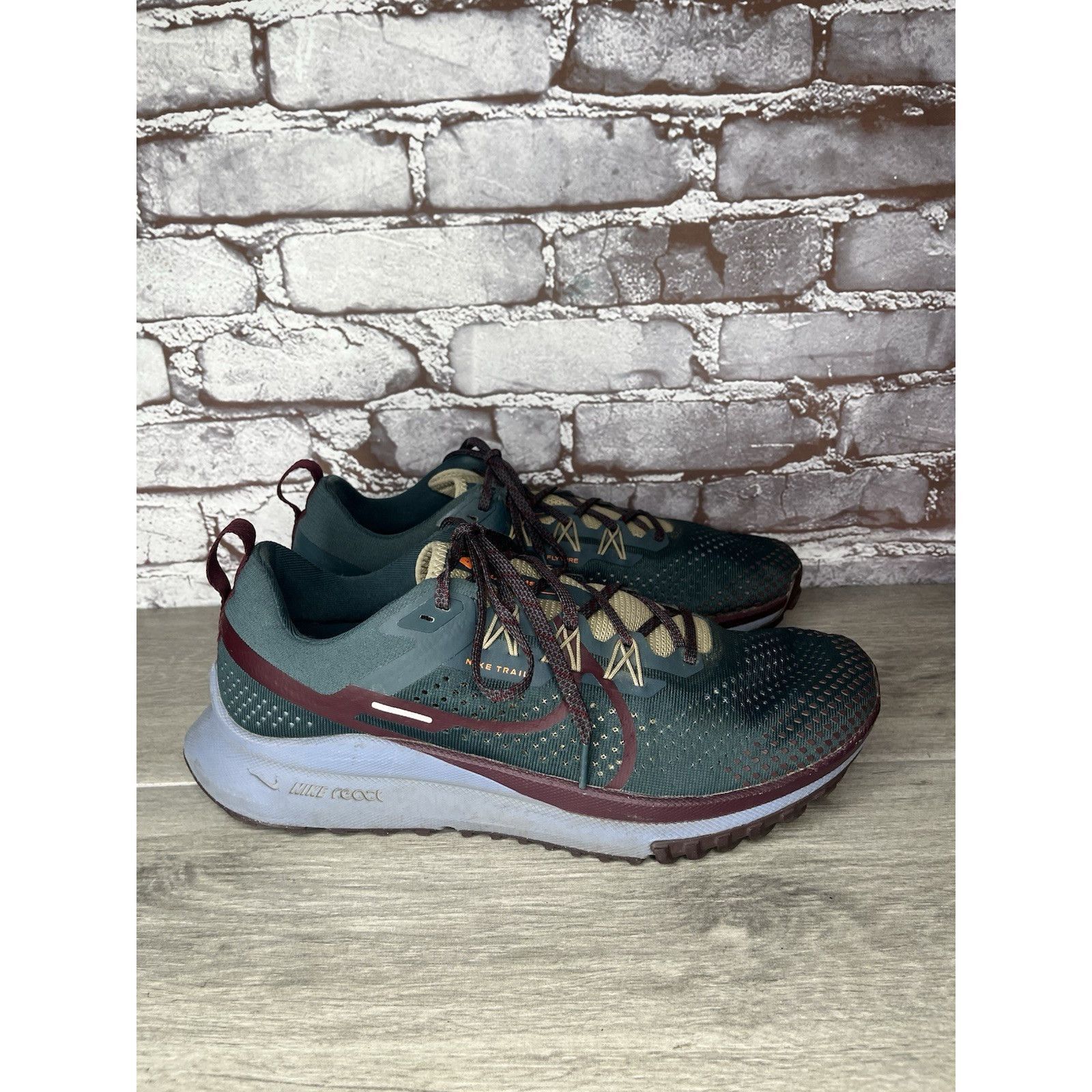 Nike NIKE React Pegasus Trail 4 Deep Jungle Night Maroon DJ6158-3 Size US 11 / EU 44 - 20 Thumbnail