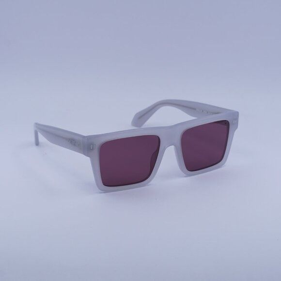 Off-White Off-White OERI109 LAWTON 0928 Sunglasses Grey Square Frame Size ONE SIZE - 4 Thumbnail