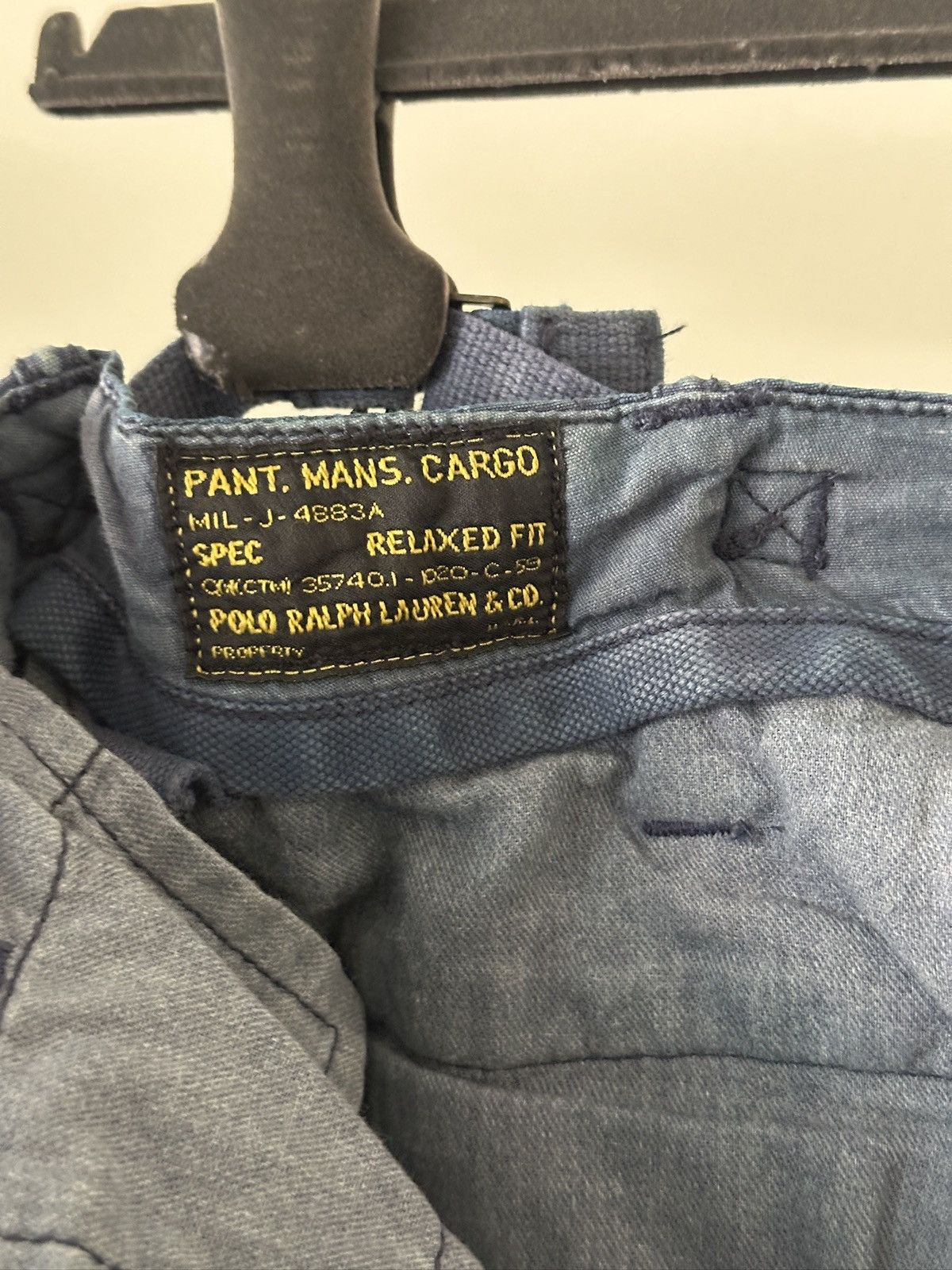 Polo Ralph Lauren 2000s Polo Ralph Lauren Military Ripstop Faded Cargo Pant Size US 32 / EU 48 - 13 Thumbnail