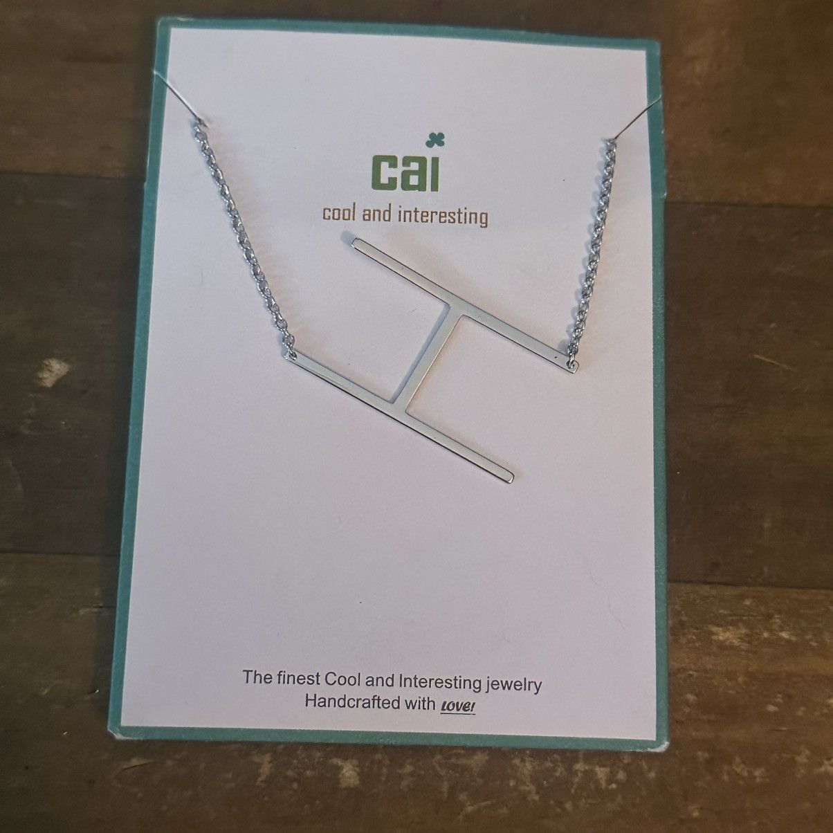 Other Cai silver tone sideway initial letter H necklace Size ONE SIZE - 2 Thumbnail