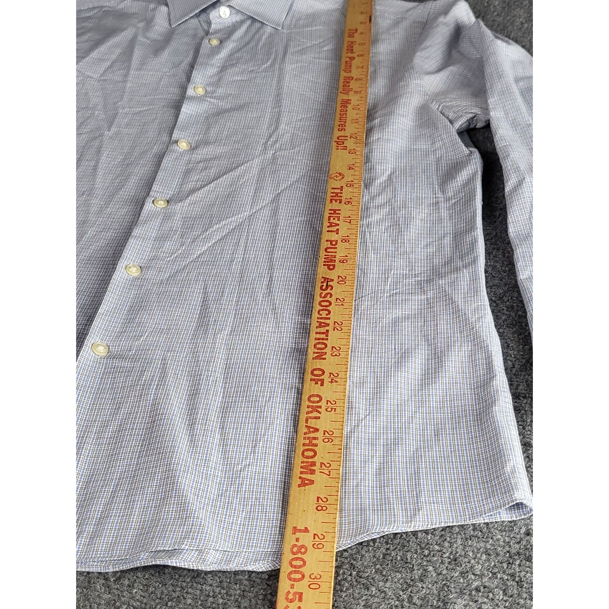 Hugo Boss Boss Hugo Boss Sharp Fit Shirt Men Sz L Striped Blue Dress F Size US L / EU 52-54 / 3 - 4 Thumbnail