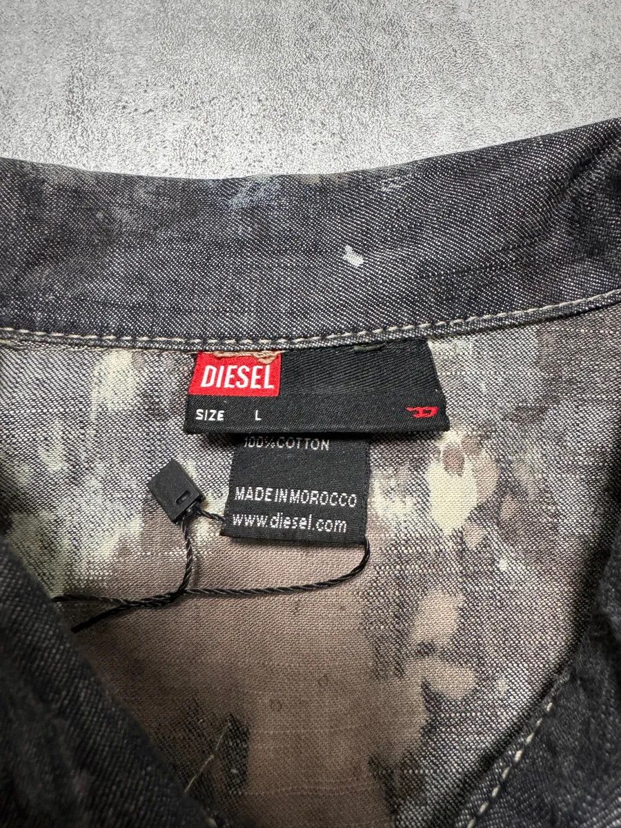 Diesel 2000s Diesel Dirty Bleached Dyed Cropped Jacket Size S / US 4 / IT 40 - 6 Thumbnail