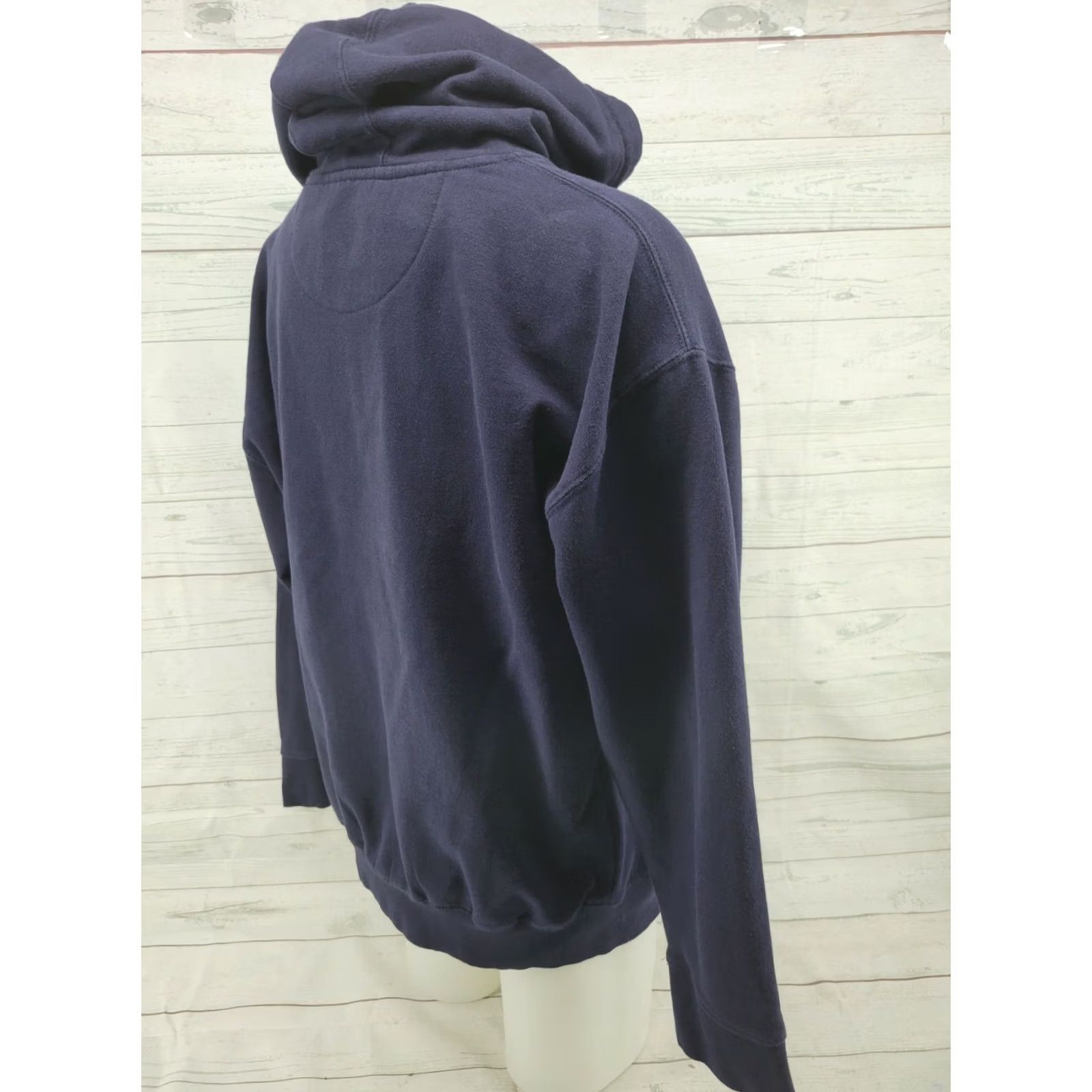J Brand Imaginary Brand Distressed Bear Hoodie Blue XL Men's Pullover Cotton Solid Size US XL / EU 56 / 4 - 7 Thumbnail