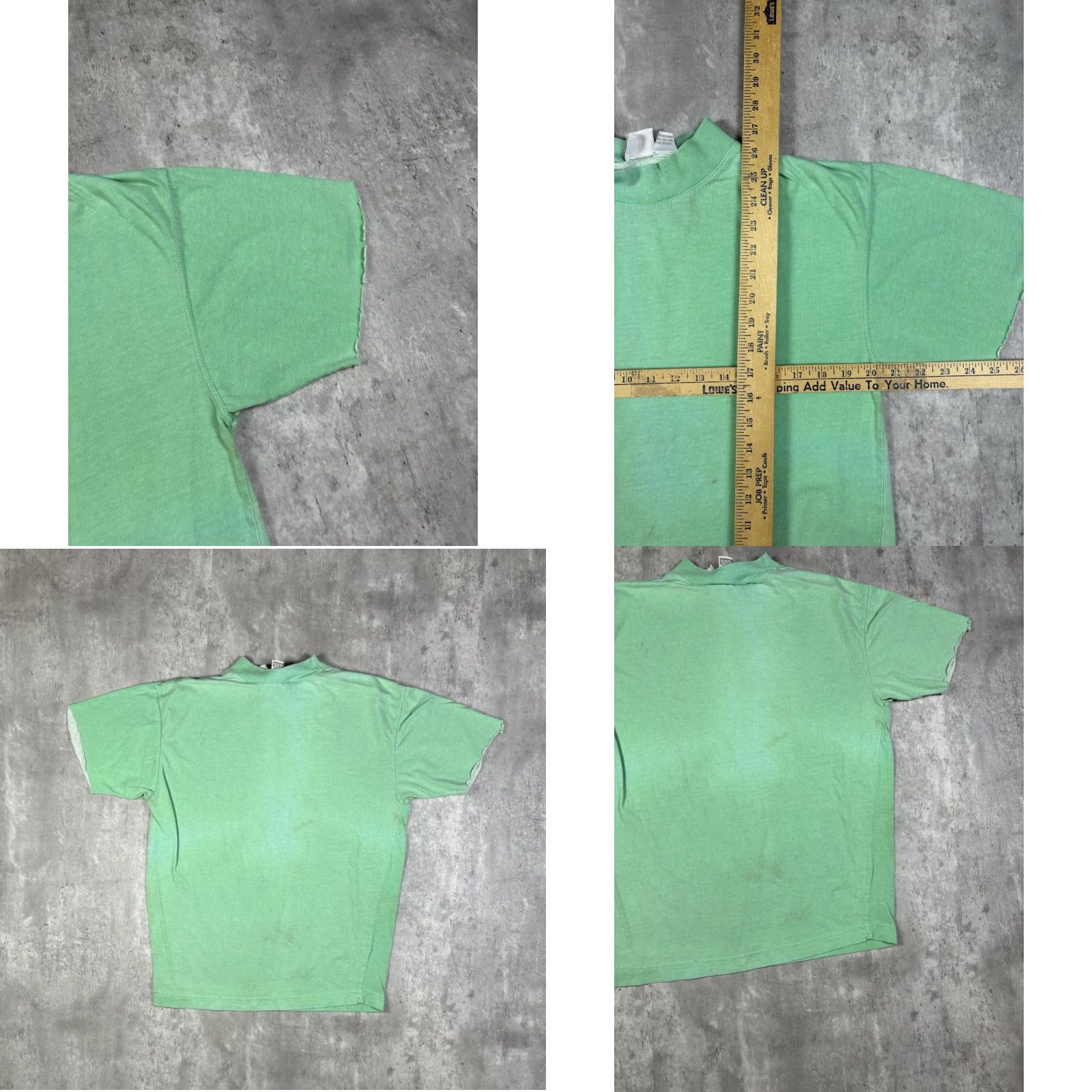 Vintage VINTAGE Surf Zone T-Shirt Green Short Sleeve Turtleneck Size S 80s Men Alice in Wonderland Graphic Print Cotton Knit Size US S / EU 44-46 / 1 - 8 Thumbnail