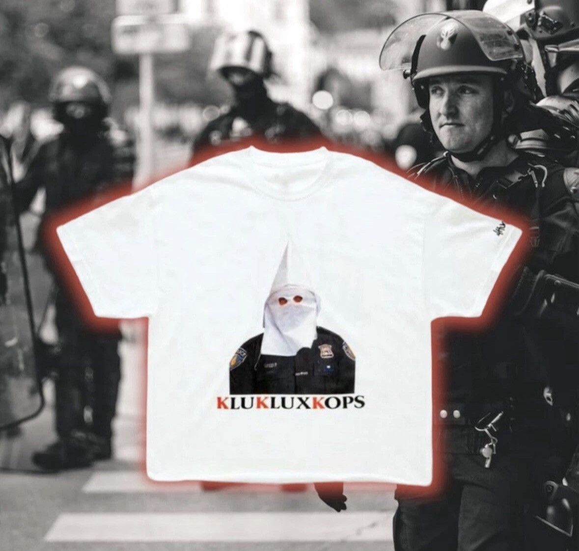 4HUNNID 🆕 4hunnit Fawk Da Police🖕🏾👮🏿 Klu Klutz Kops🚔 tee Size US M / EU 48-50 / 2 - 4 Thumbnail