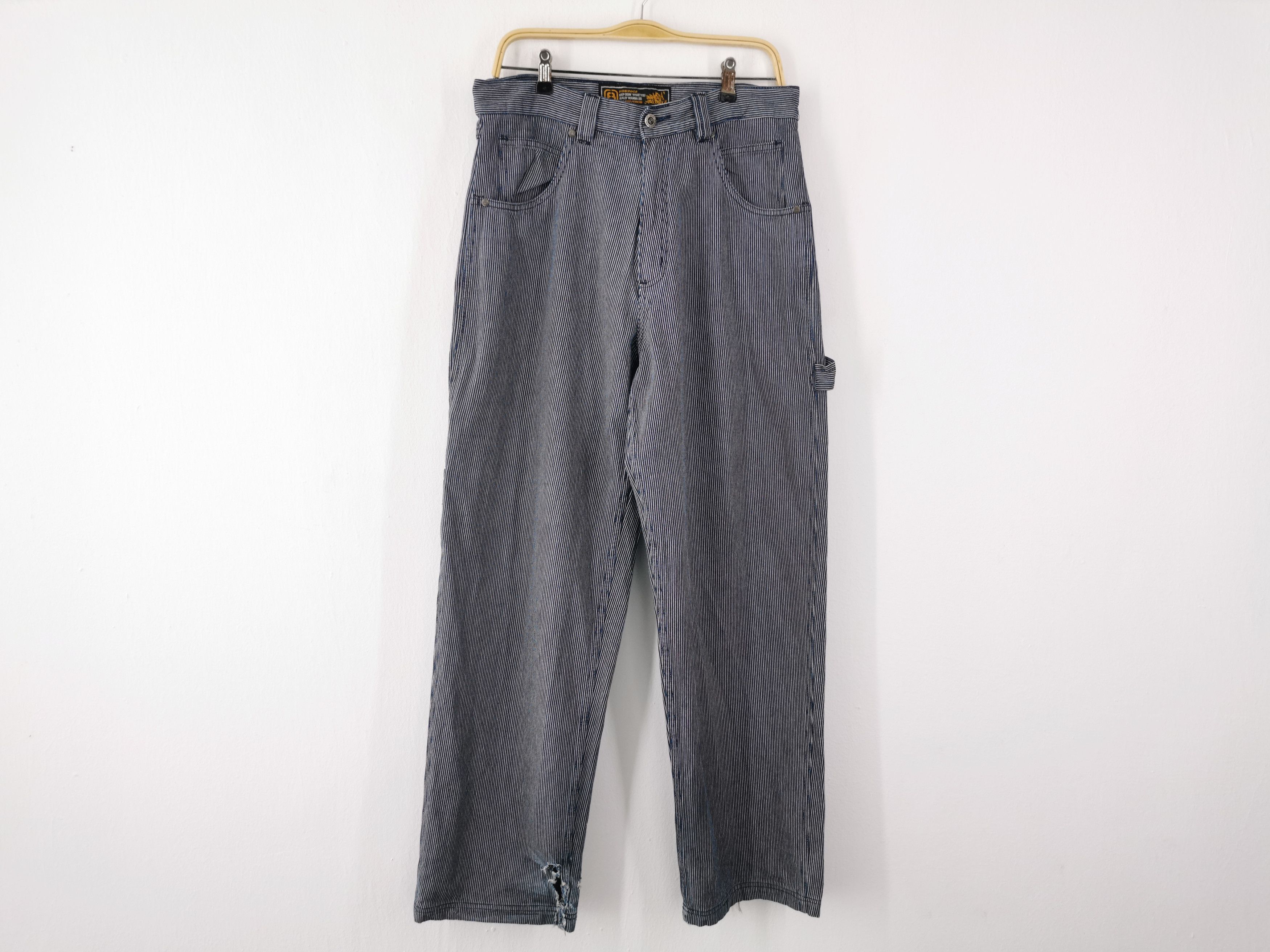 Vintage Distressed Vintage Freaky Hickory Carpanter Denim Jeans Size US 32 / EU 48 - 1 Thumbnail
