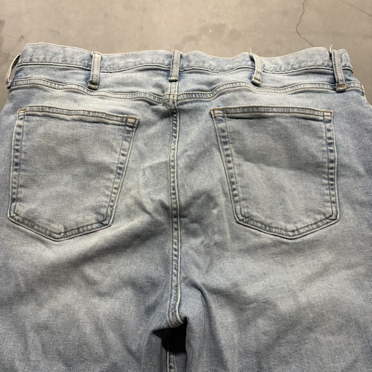 Old Navy Crazy Vintage Y2K/2000s Baggy Old Navy Loose Light Wash Denim Jeans! Size US 38 / EU 54 - 7 Thumbnail