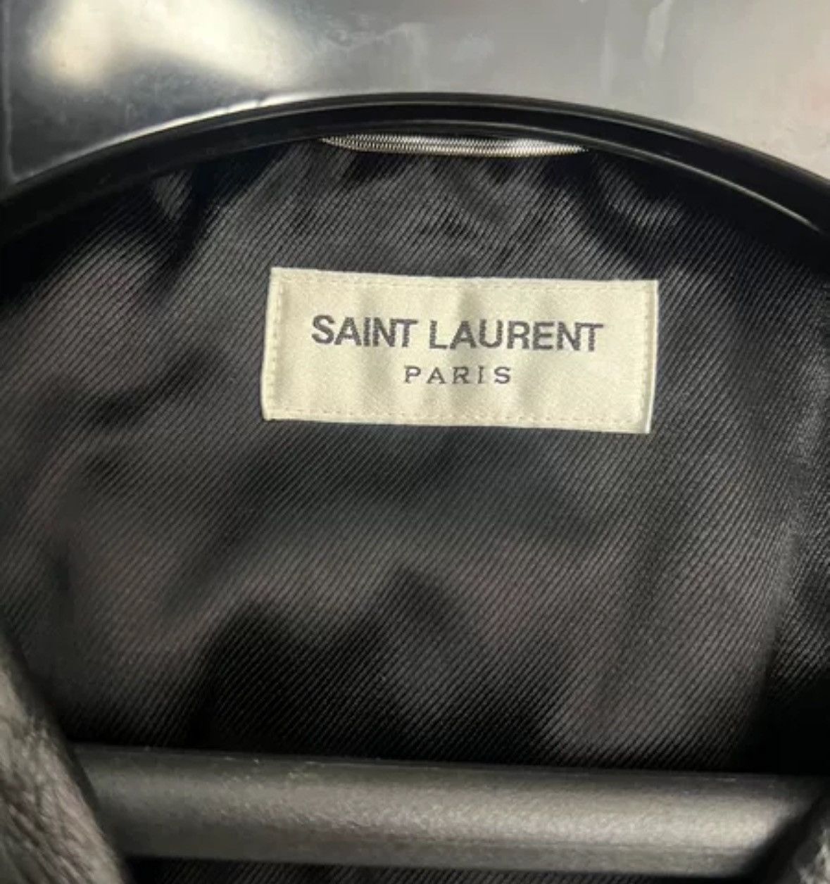 Saint Laurent Paris × Yves Saint Laurent Saint Laurent SLP genuine blood tooth leather jacket Size US L / EU 52-54 / 3 - 4 Thumbnail