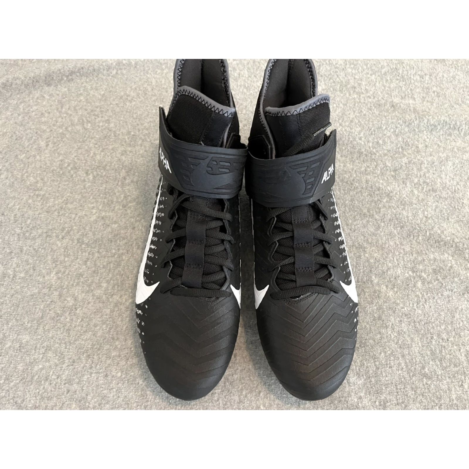 Nike Nike Alpha Menace Pro 2 Football Cleats Men Size 12.5 Black CK4277-001 Size US 13 / EU 46 - 2 Thumbnail
