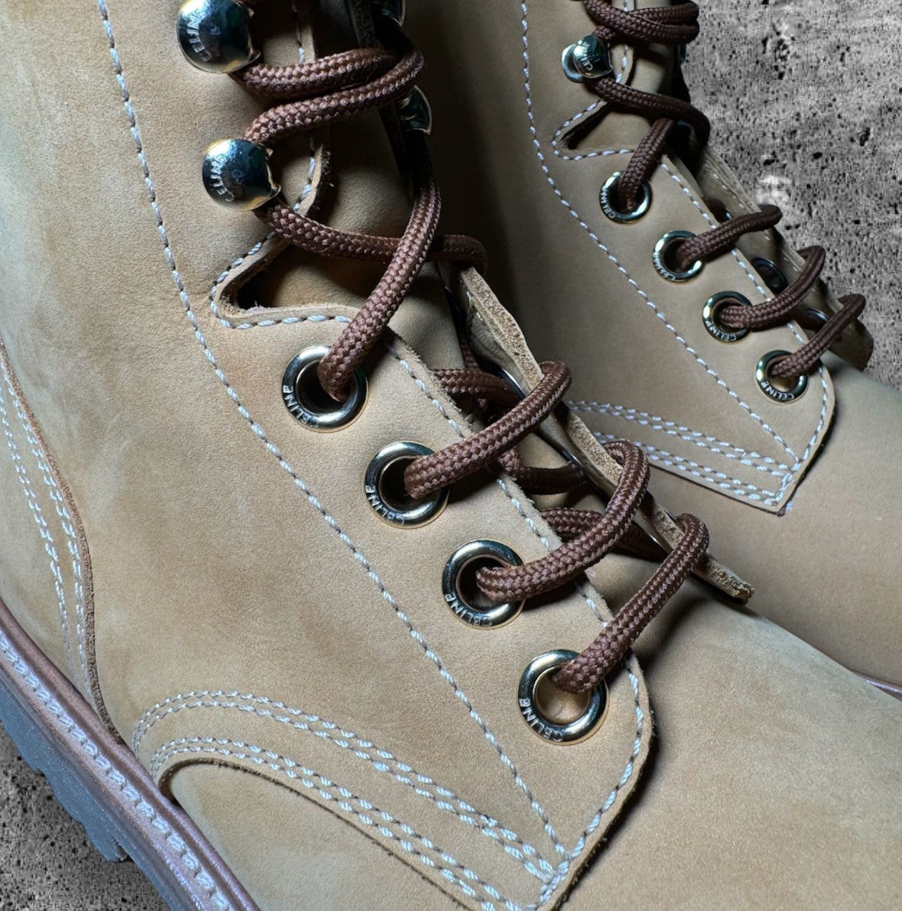 Celine × Hedi Slimane CELINE HOMME “FW21 KURT HIGH LACE-UP BOOT 35” Size US 8.5 / EU 41-42 - 2 Thumbnail
