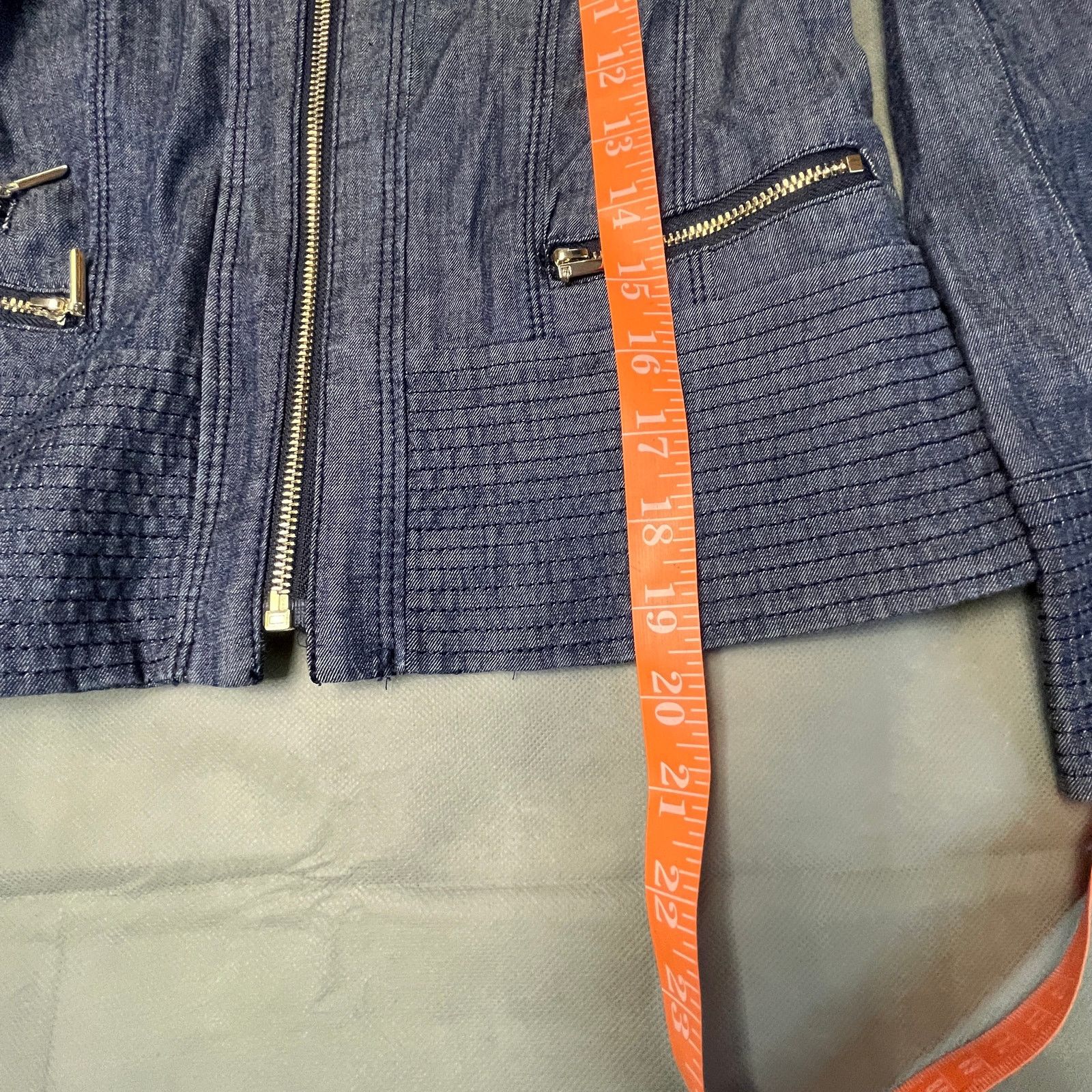 White House Black Market White House Black Market Denim Jacket Womens Size 00 Blue Size XXS / US 00 / IT 34 - 7 Thumbnail