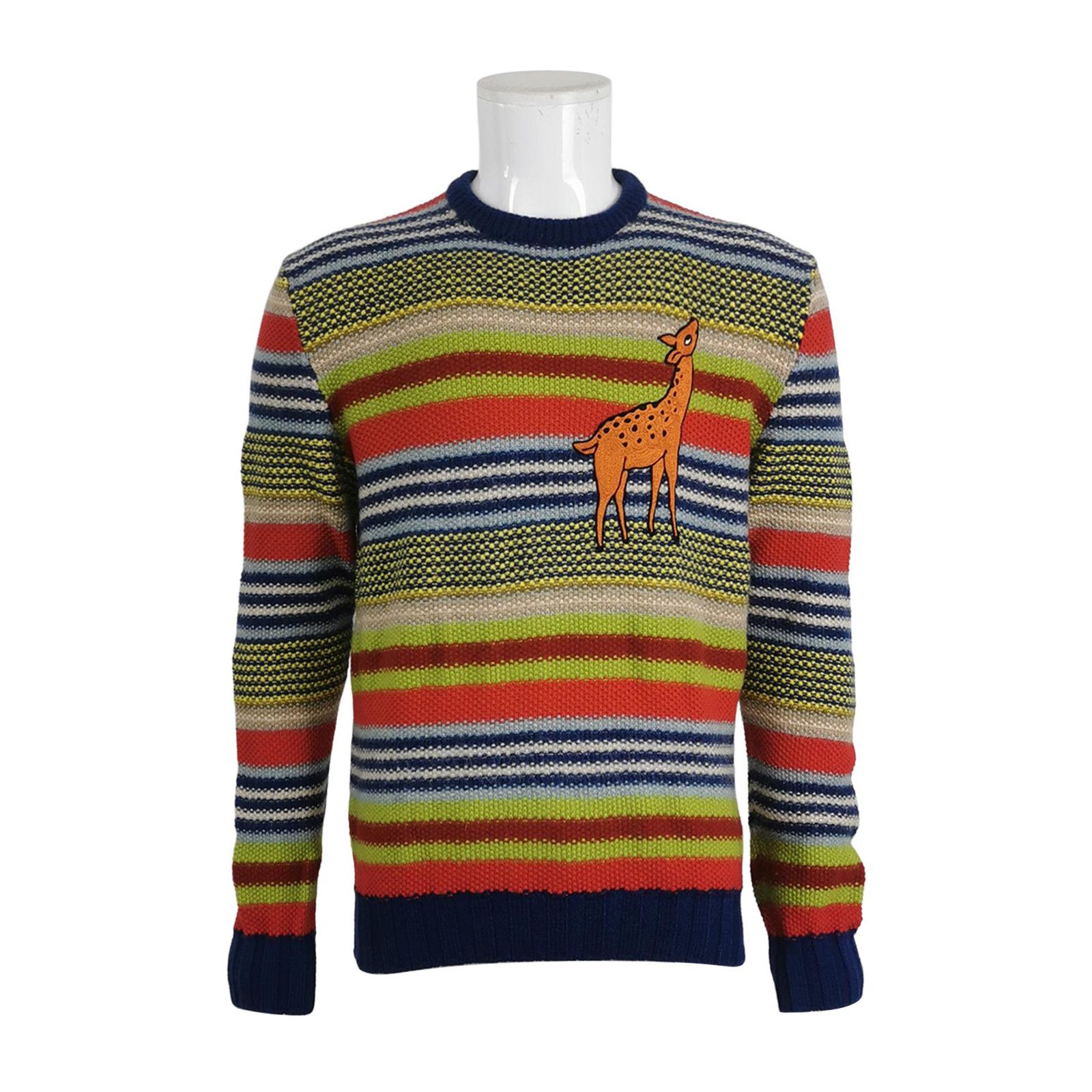 Gucci Gucci Giraffe Patch Striped Sweater Size S Size US S / EU 44-46 / 1 - 1 Thumbnail