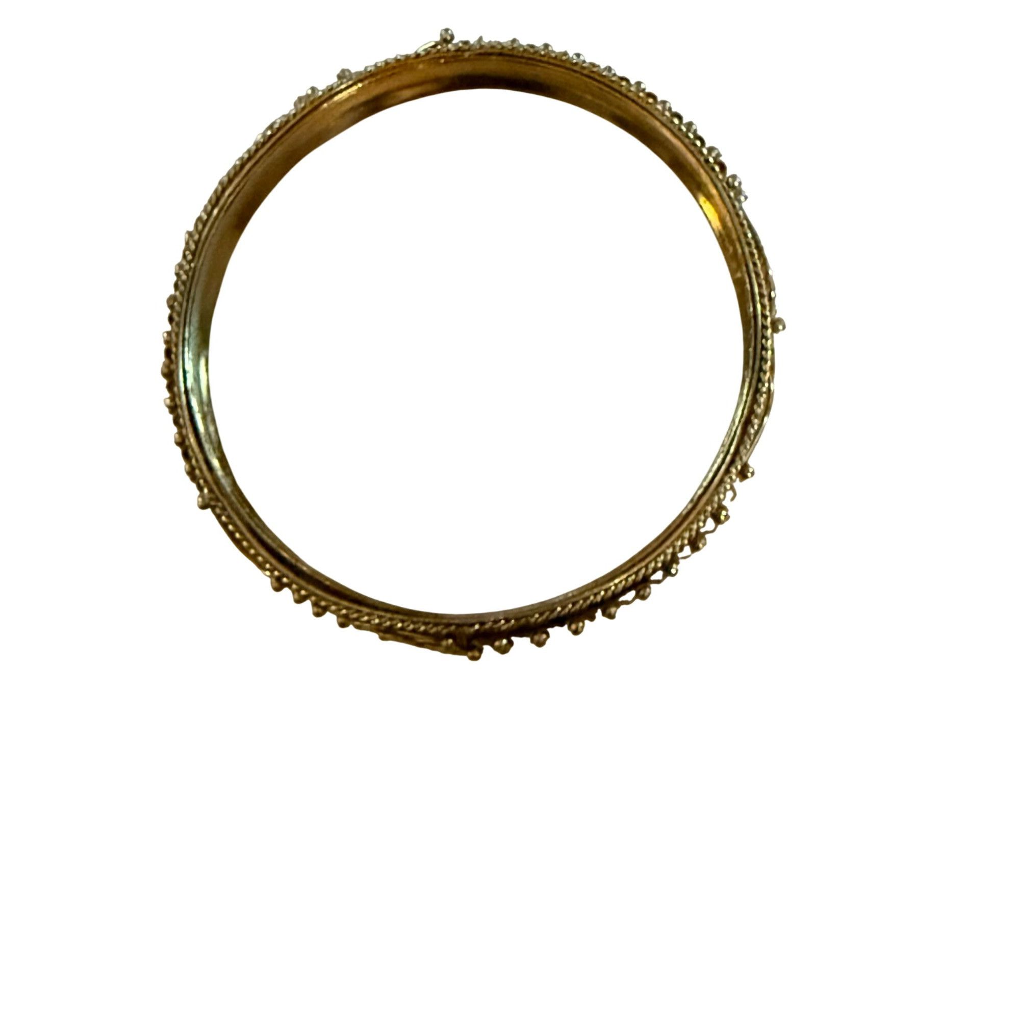 Other Vintage Gold-Tone Ornate Scroll & Mesh Bangle Bracelet 7 Inc Size ONE SIZE - 5 Thumbnail