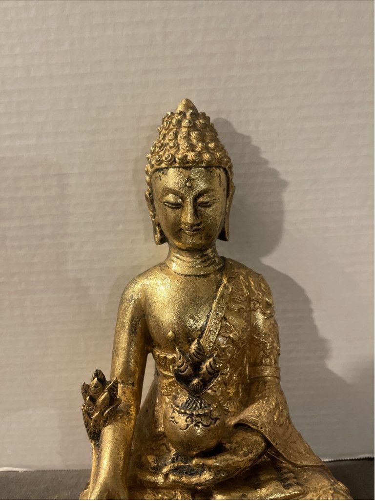 Other 12” brass Copper Buddha Statue Size 26 - 7 Thumbnail