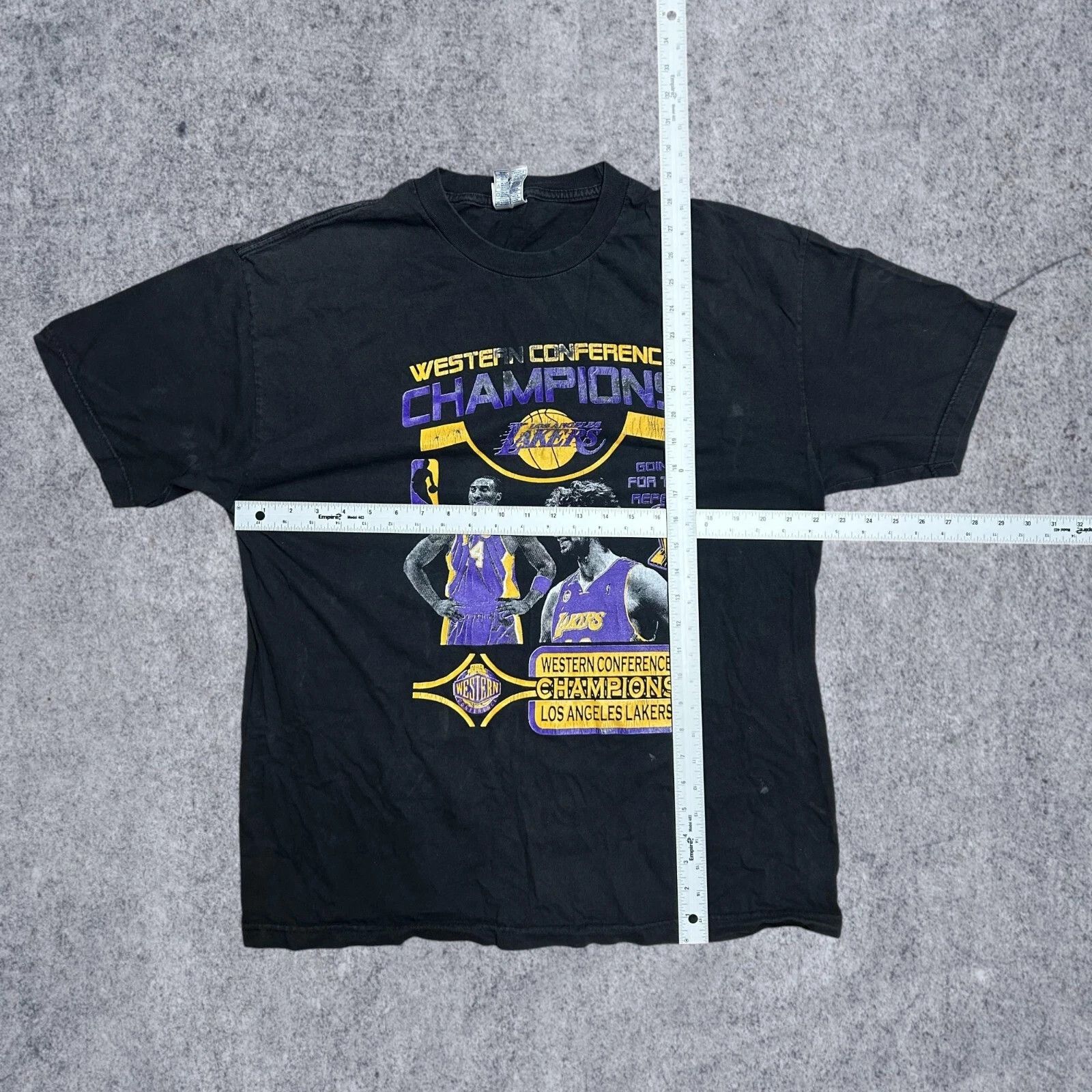 Gildan 2010 LA Lakers NBA Kobe Bryant Pau Gasol Championship Shirt Size US XL / EU 56 / 4 - 4 Thumbnail