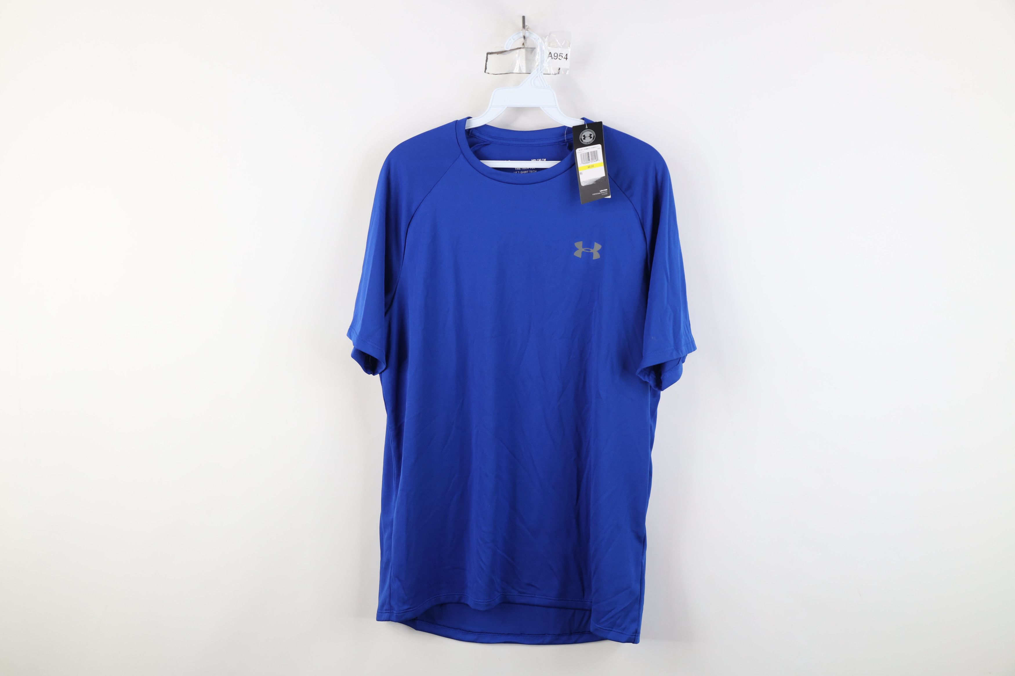 Under Armour New Under Armour Tech Running Jogging Gym T-Shirt Blue Size US M / EU 48-50 / 2 - 1 Thumbnail